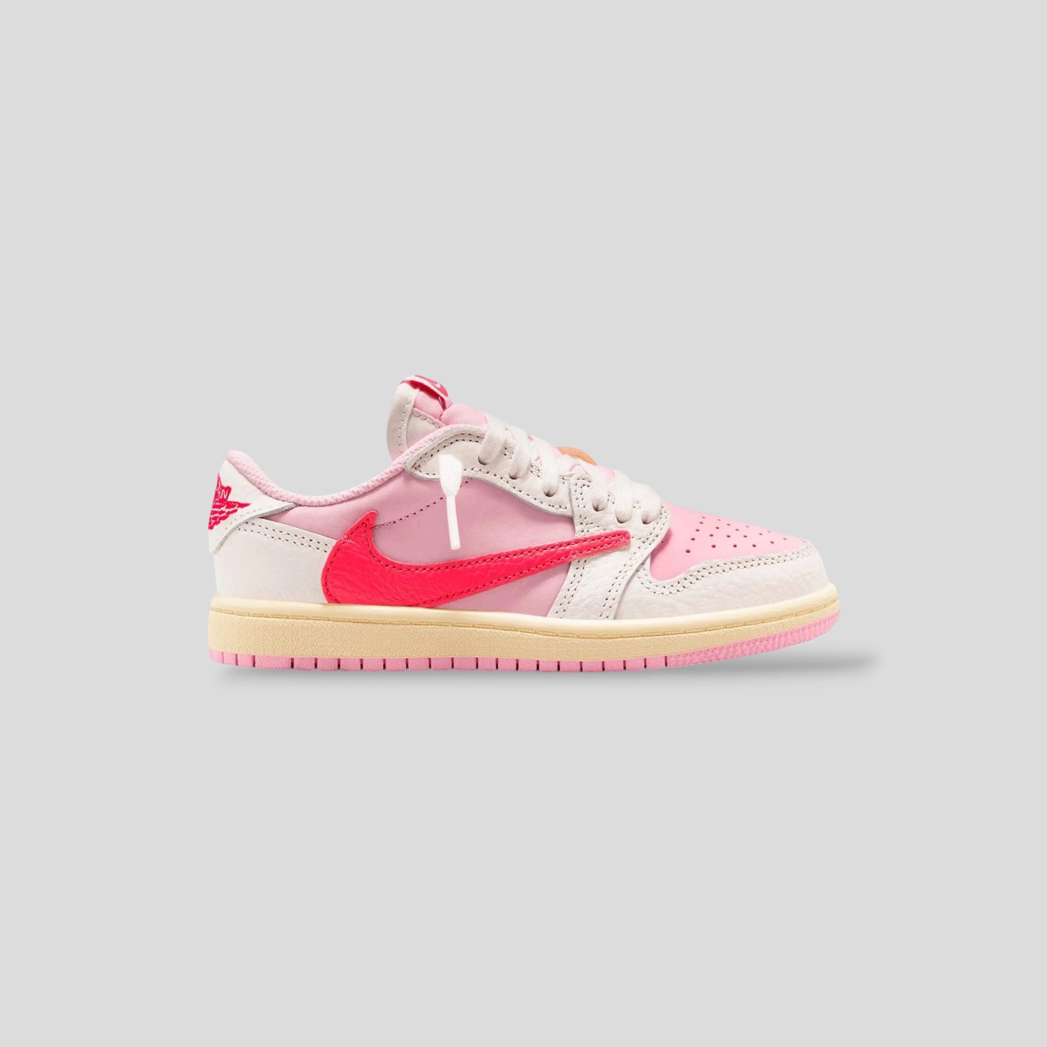 Air Jordan 1 Retro Low OG SP Travis Scott Sail Tropical Pink (PS)