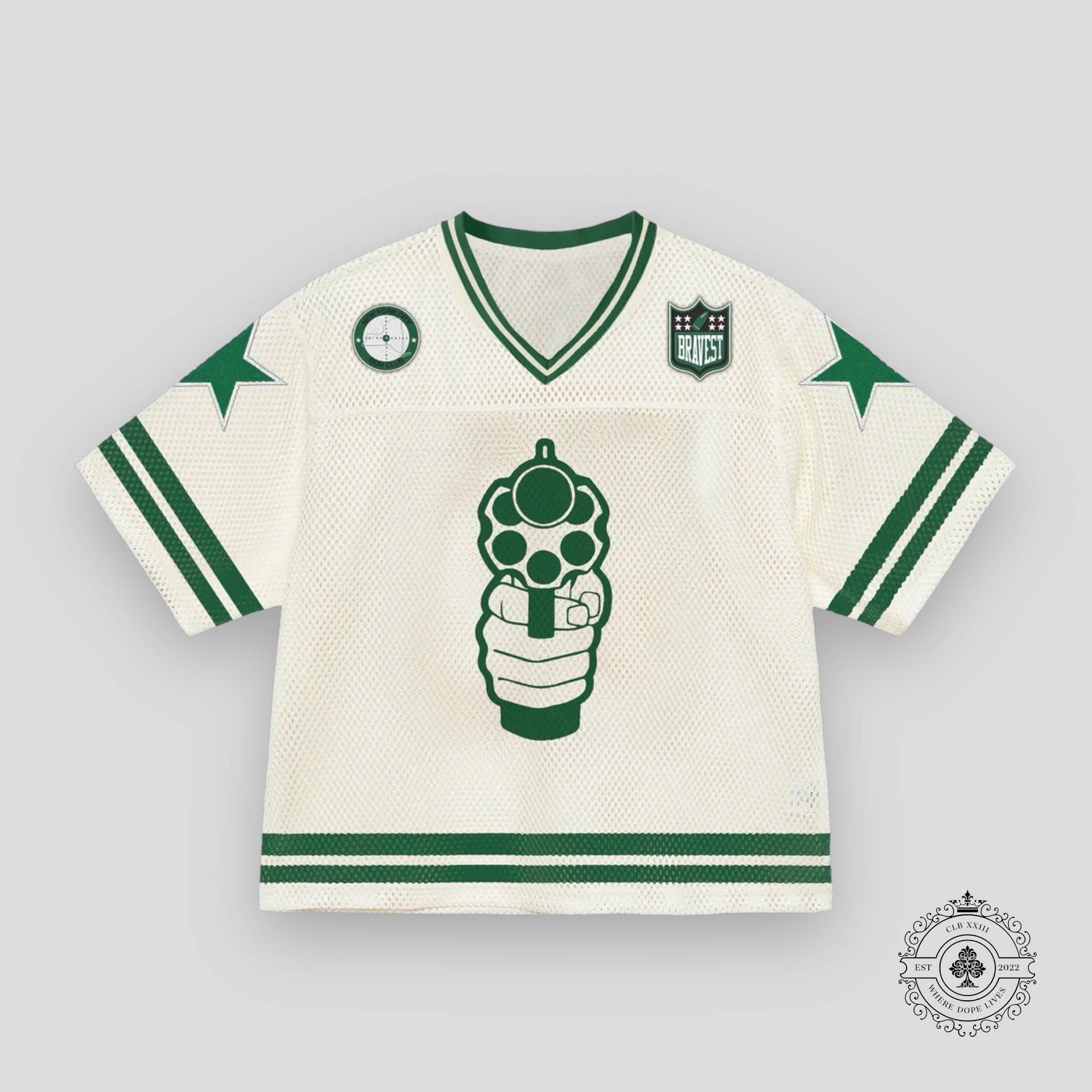 Bravest Studios 911 Football Jersey in Cream