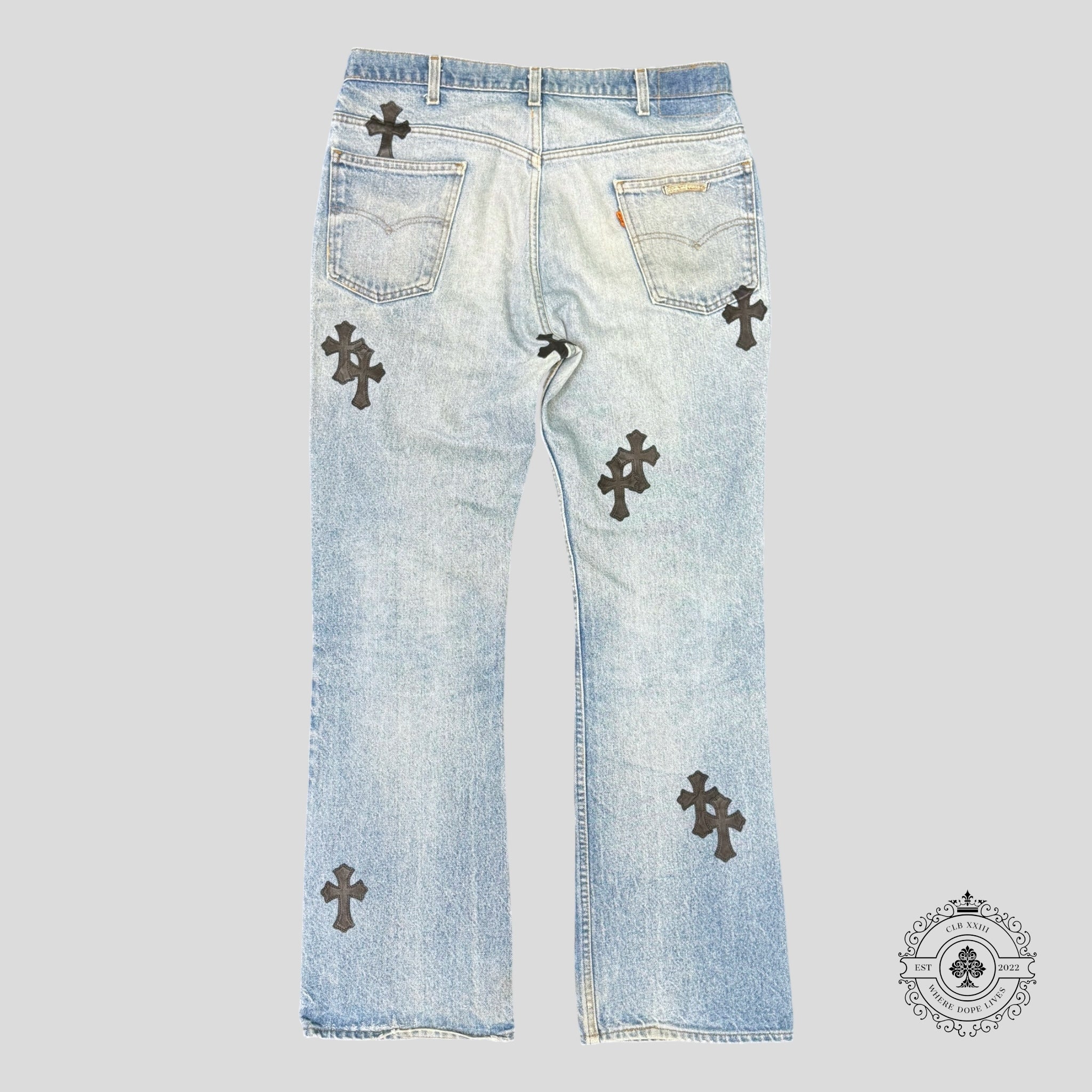 Chrome Hearts Cross Patch Jeans