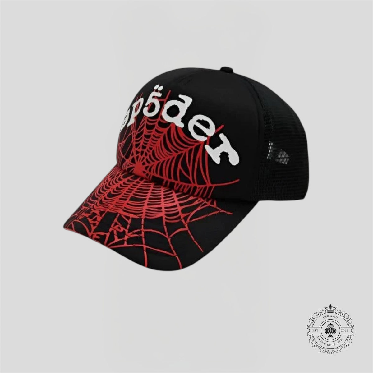 Sp5der OG Web V2 Trucker Hat in Black