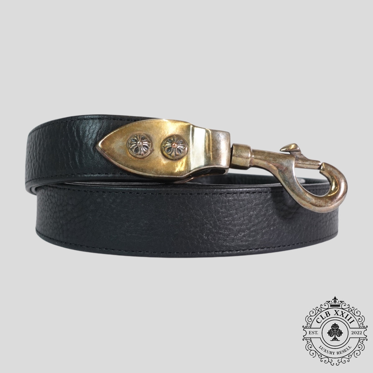 Chrome Hearts Dog Leash in Black