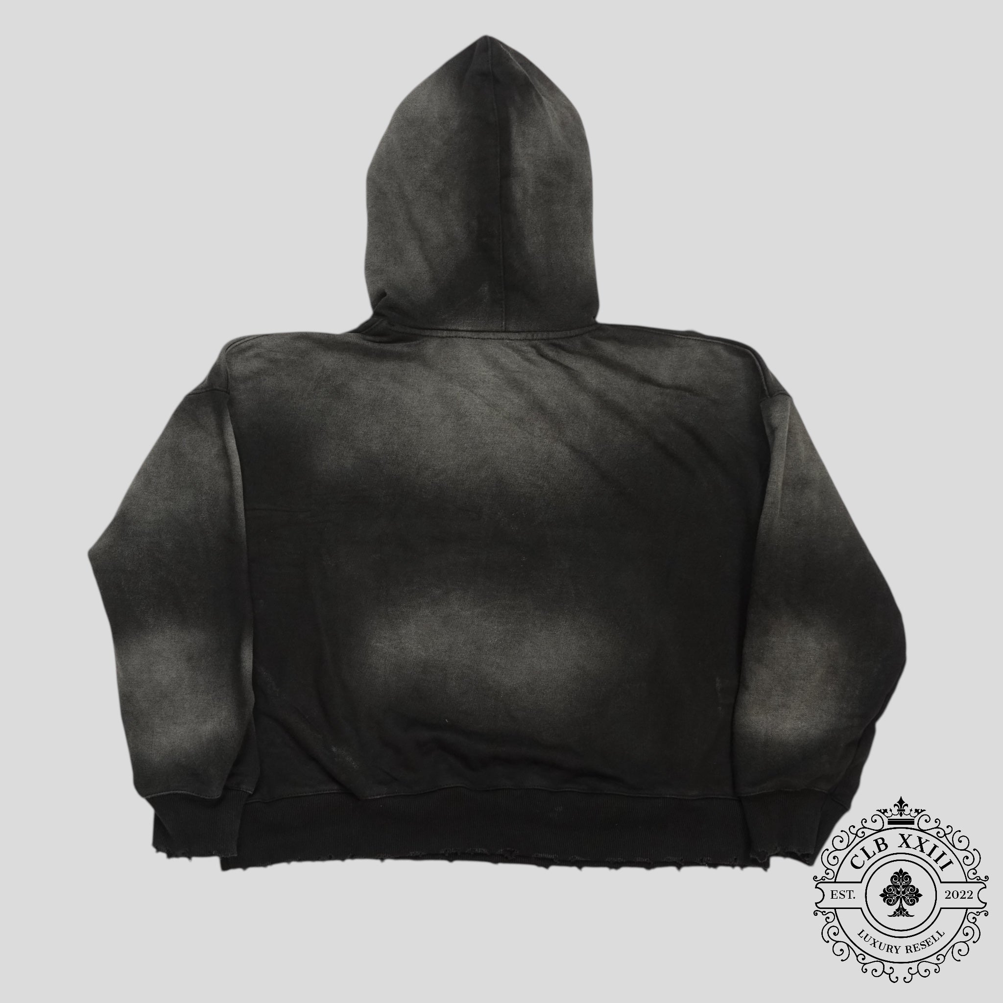 Blind Love Mary Pullover Hoodie in Washed Black