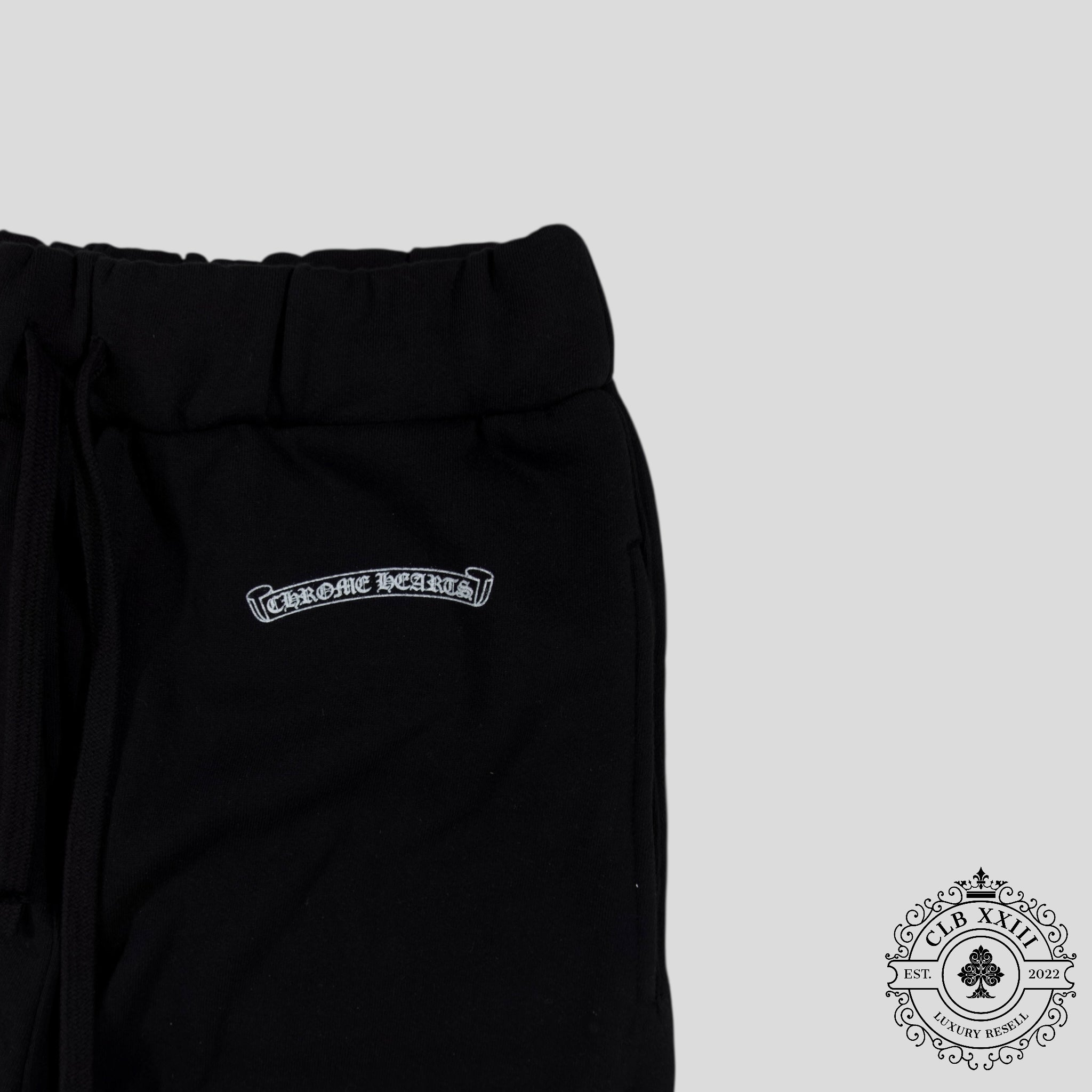 Chrome Hearts Scroll Logo Sweatpants in Black