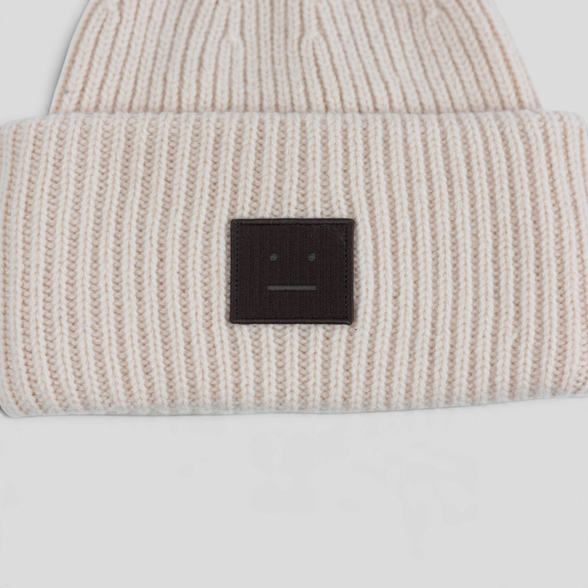 Acne Studio Large Face Beanie in Dusty Pink