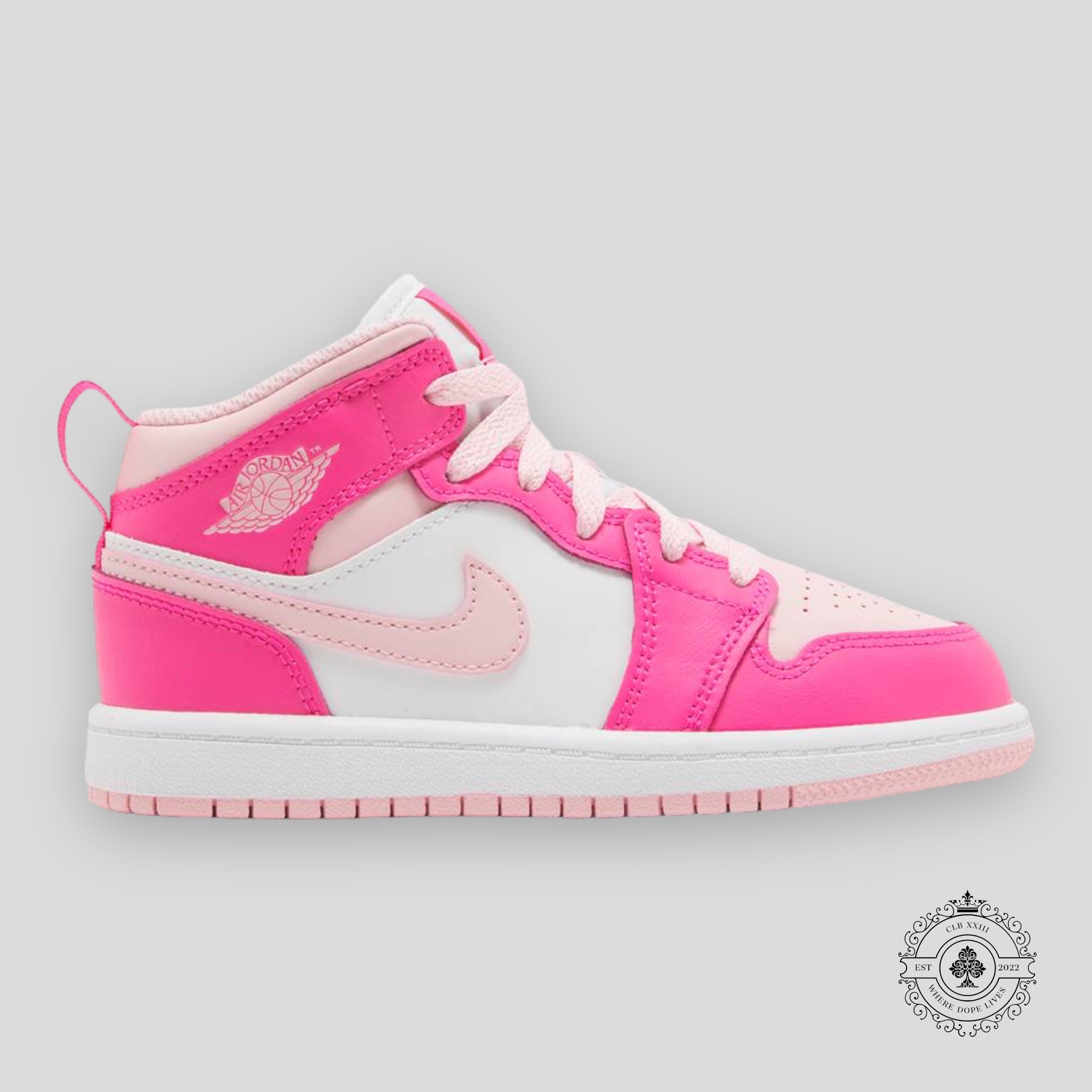 Air Jordan 1 Mid TD Fierce Pink