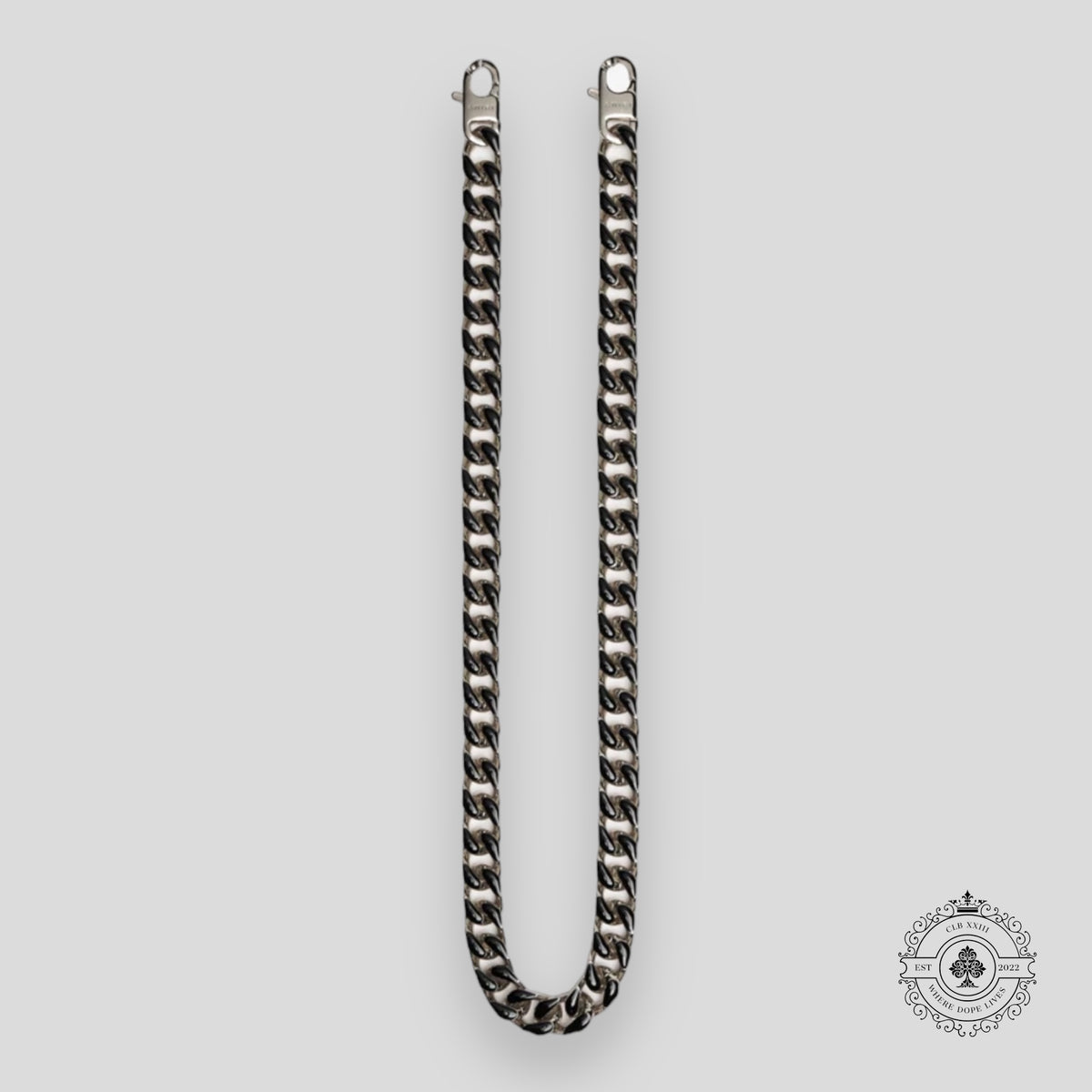 Amiri Wallet Chain in Silver