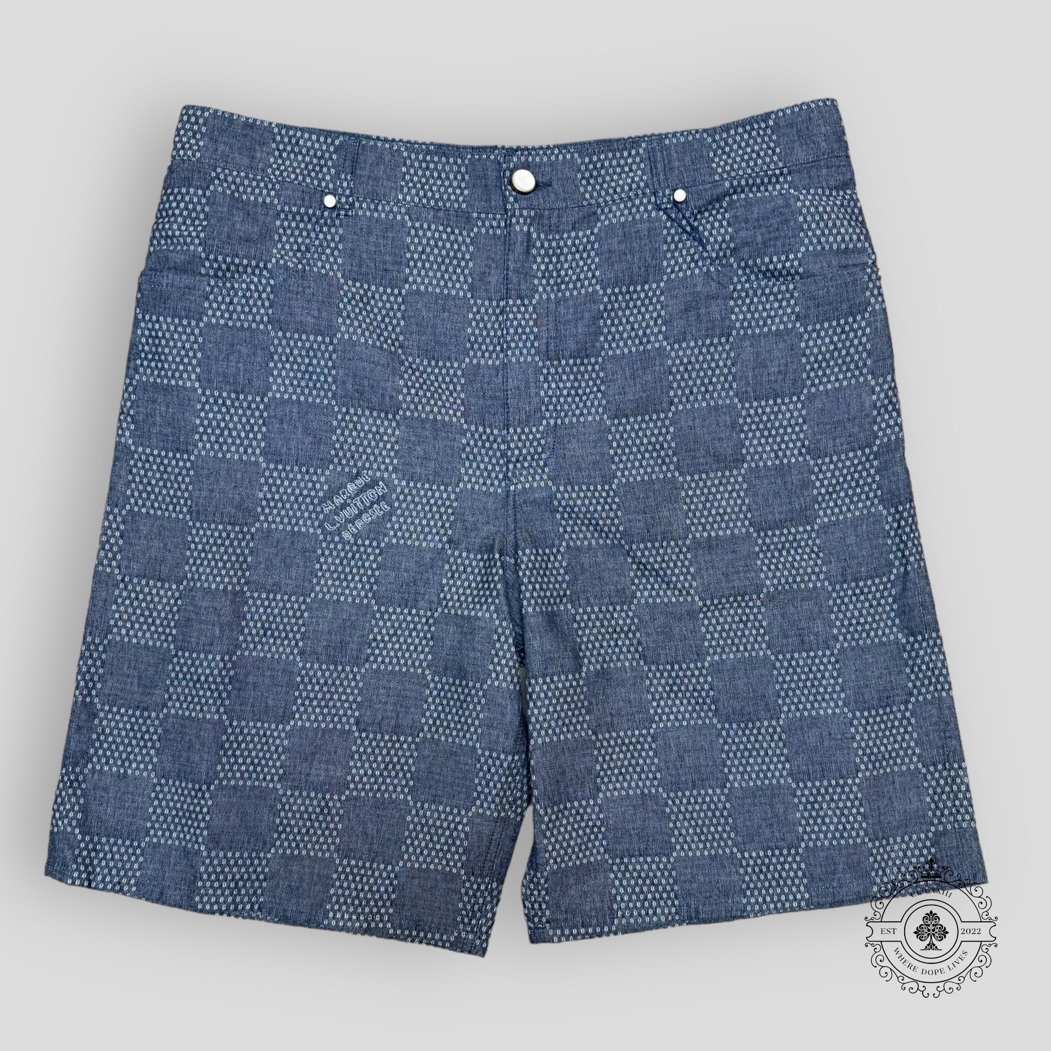 Louis Vuitton Damier Denim Chambray Shorts