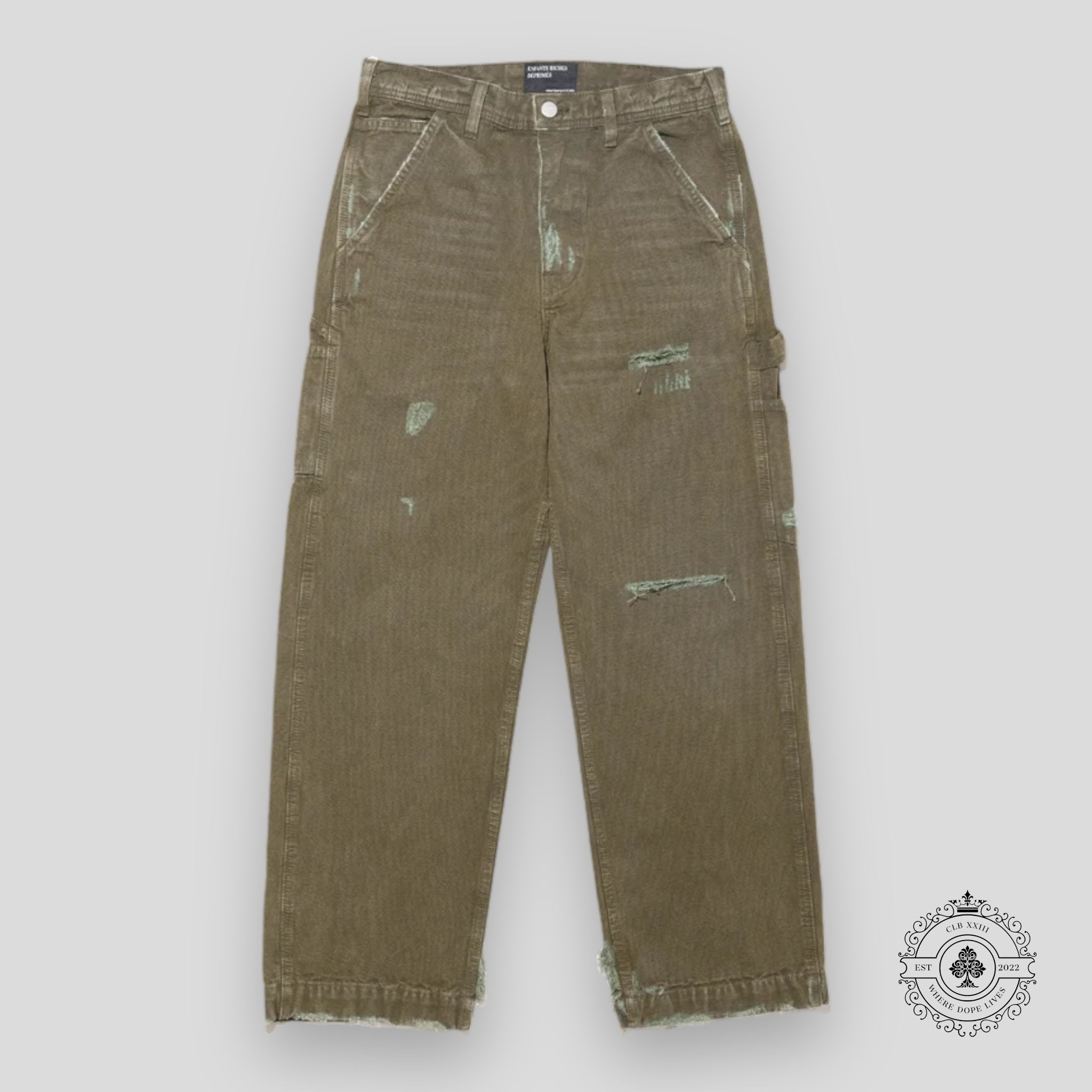 ENFANTS RICHES DEPRIMES - PAINT PANTS BLACK Pants | cherry