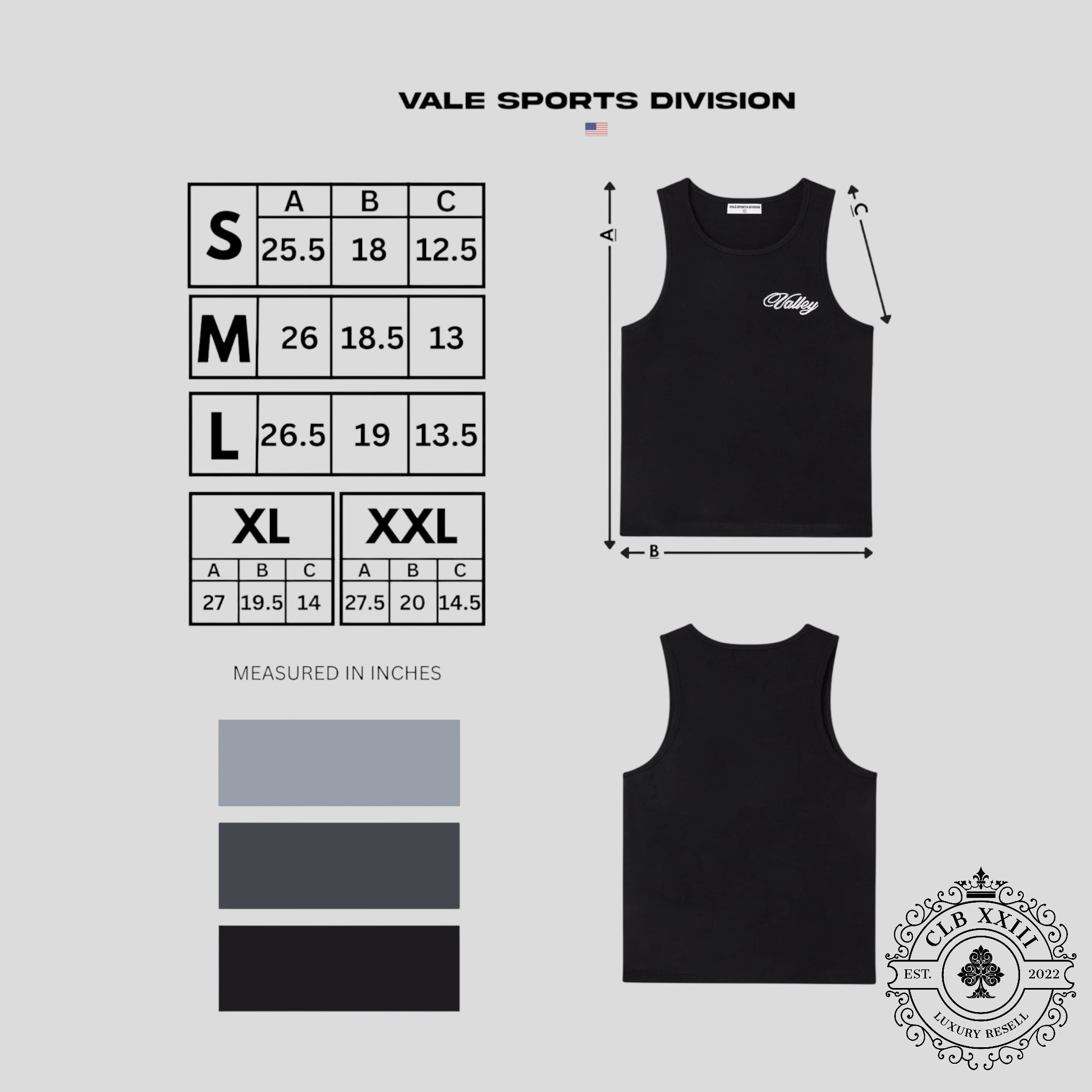 Vale Forever Slub Tank in Black