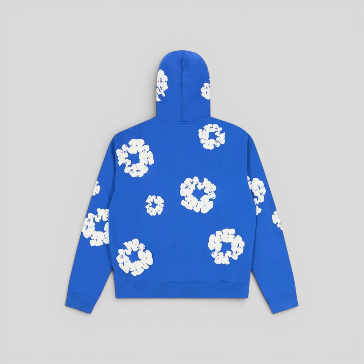 Denim Tears Cotton Wreath Zip Up in Blue