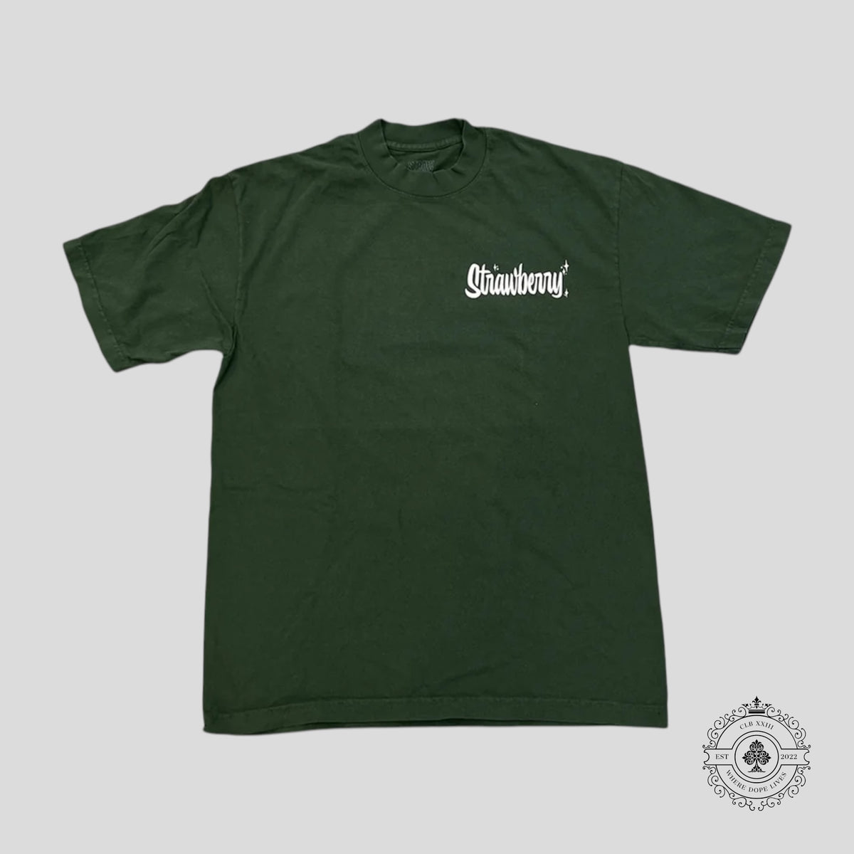 Rcade Strawberry Jams But My Glock Don't T-Shirt in Forest Green