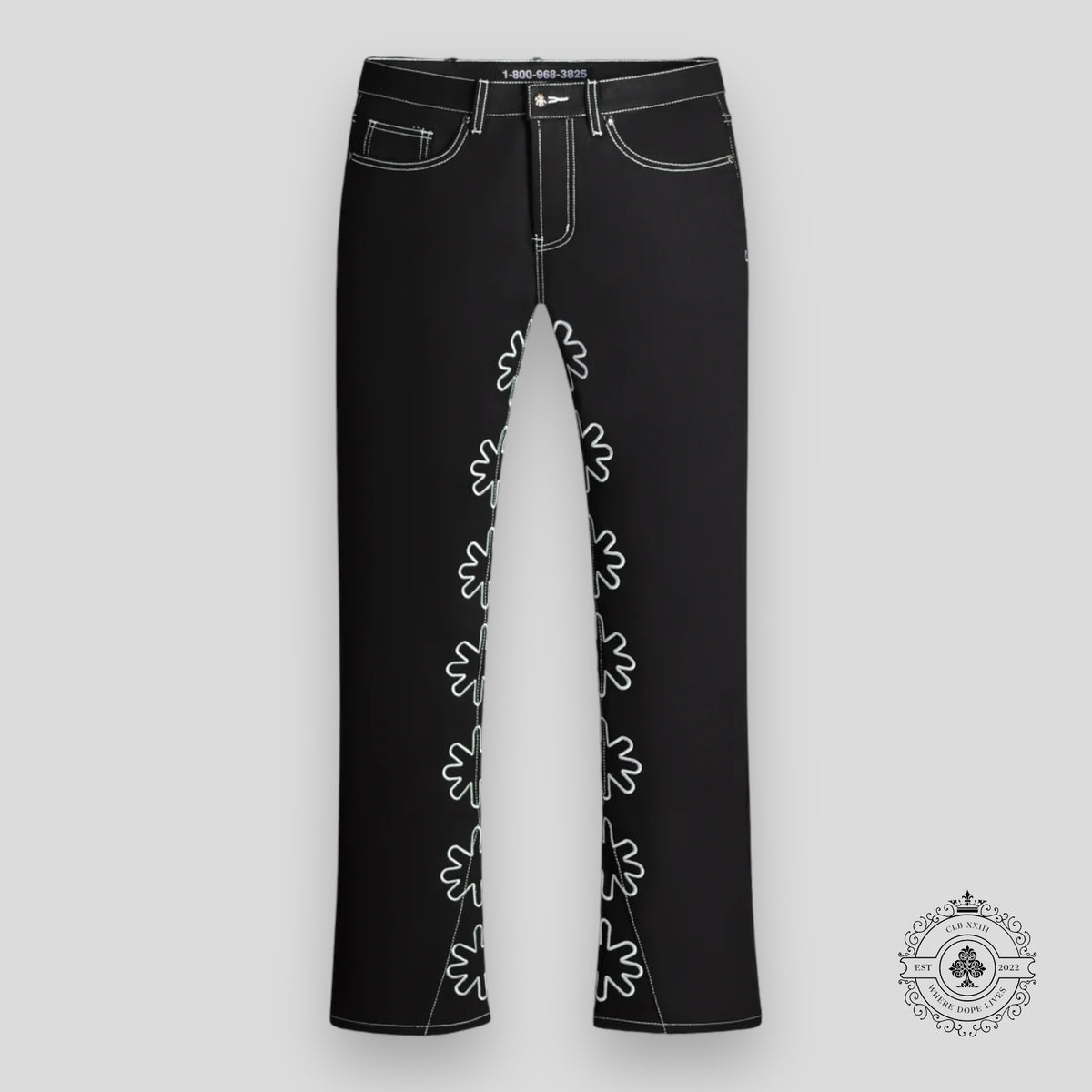 Lostshdws Outline Denim in Black / Frost