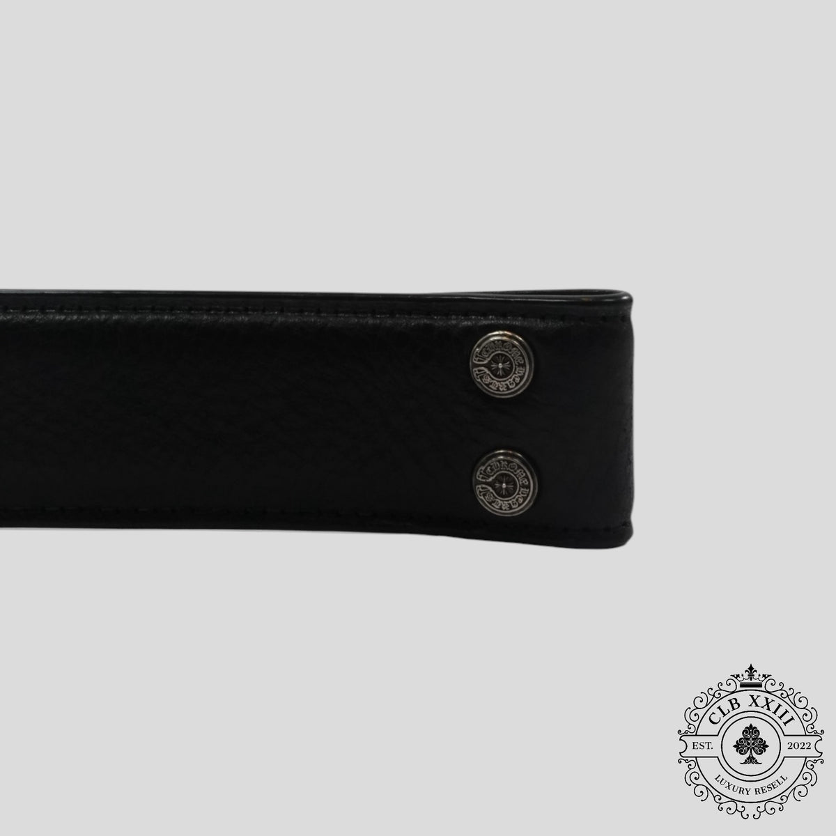 Chrome Hearts 1.5 Inch Belt Strap in Black