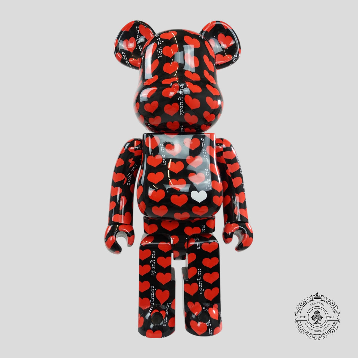 Bearbrick Black Heart 1000%