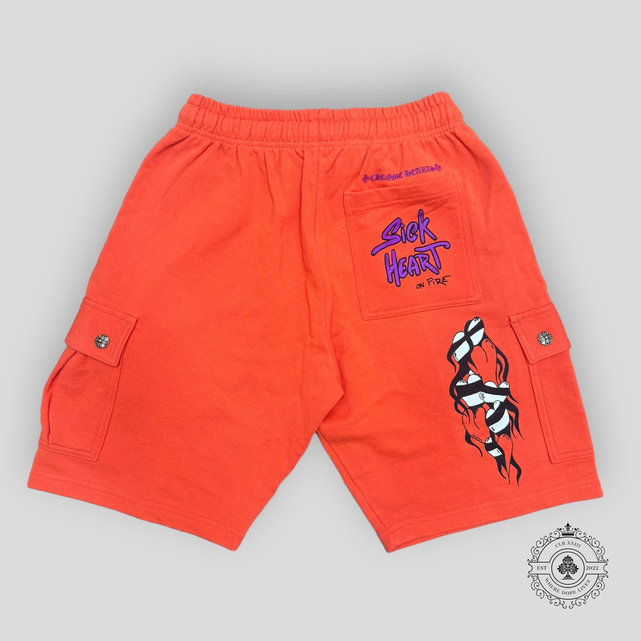 Chrome Hearts Sadistic Lipstick Cargo Shorts