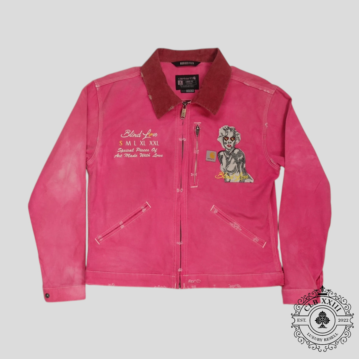 Blind Love Carhartt Marilyn Monroe Jacket in Pink