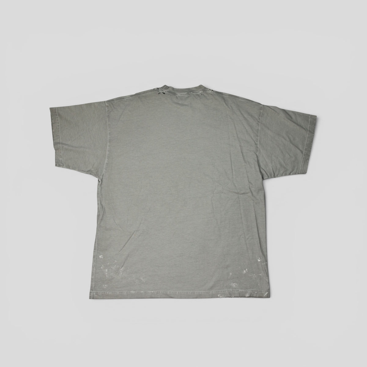 Balenciaga Oversized Logo Print T-Shirt in Gray