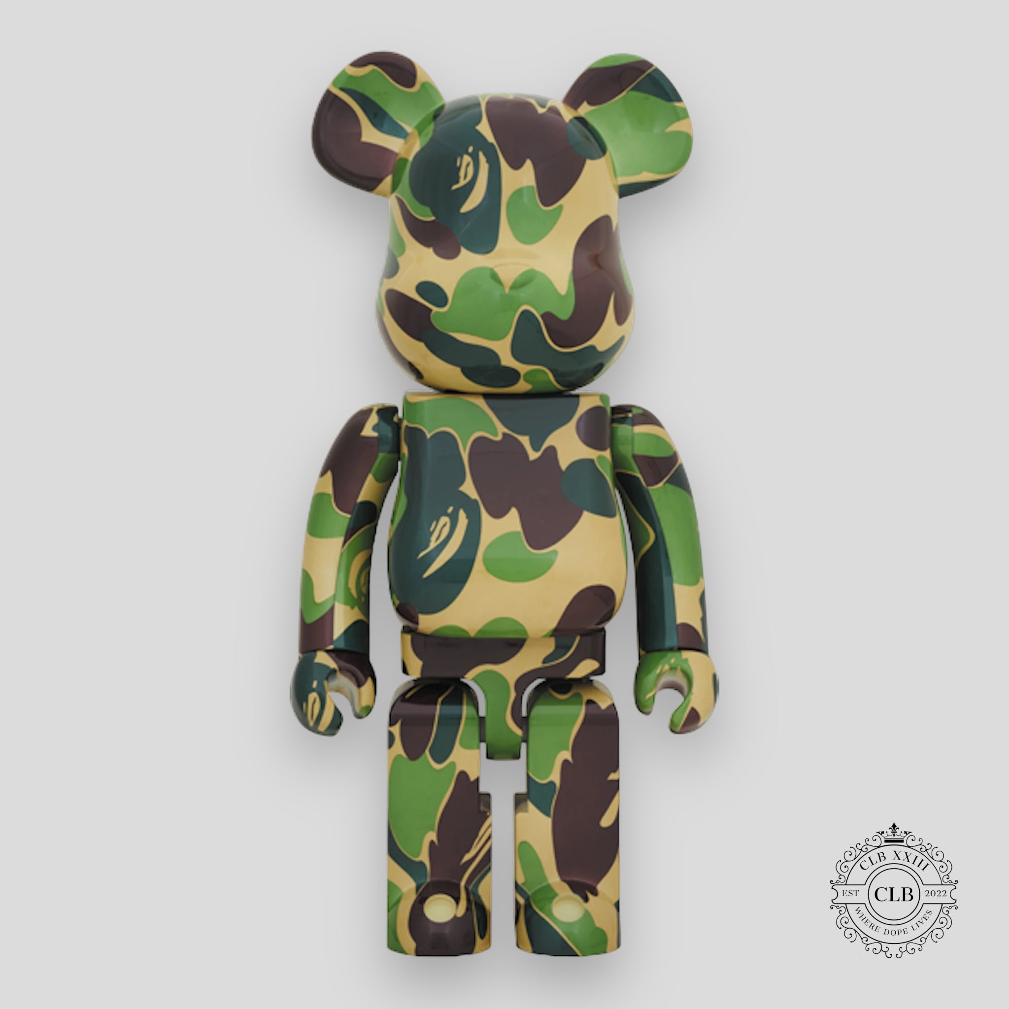 Bearbrick X A Bathing Ape "ABC Camo - Green"