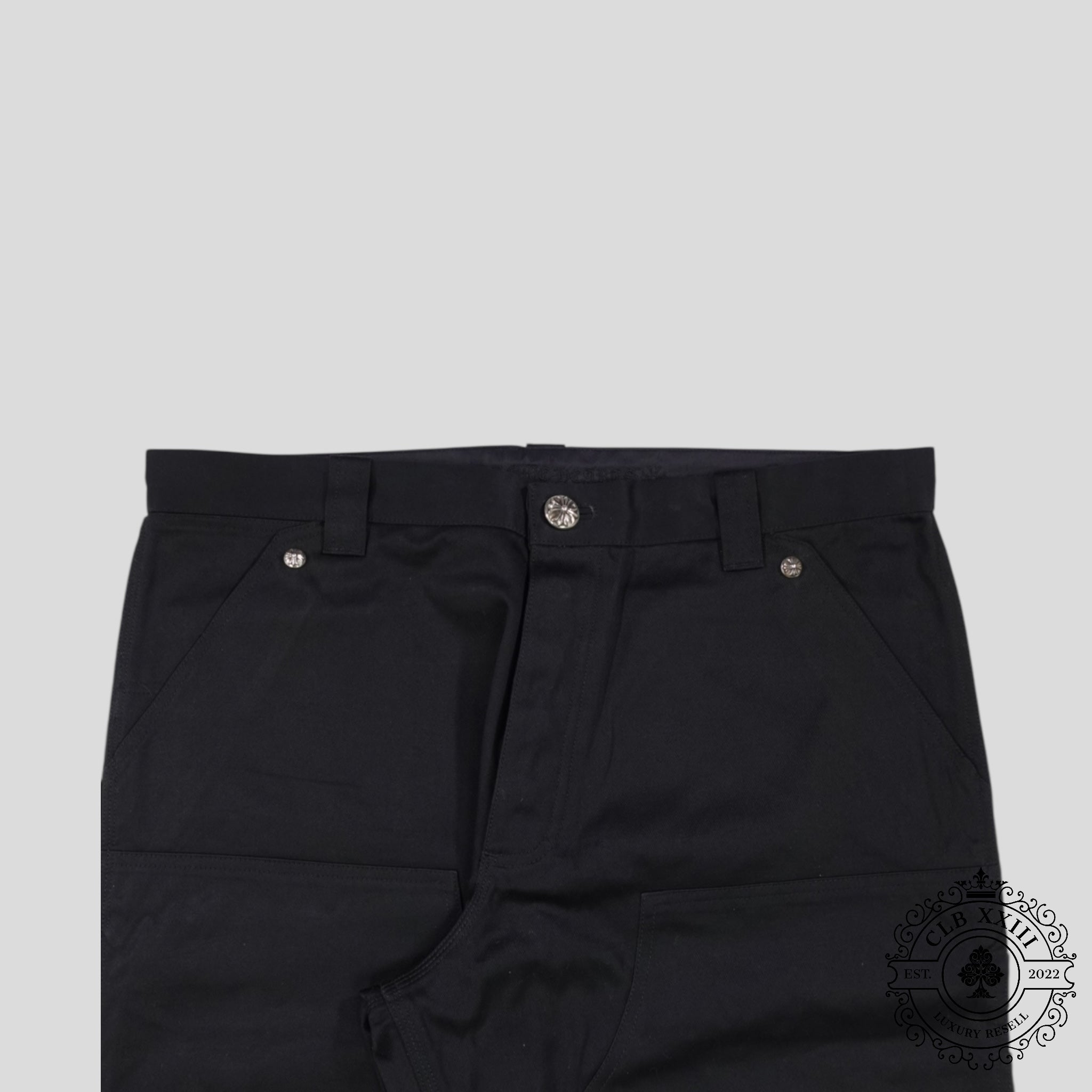 Chrome Hearts Double Knee Chino Pants in Black