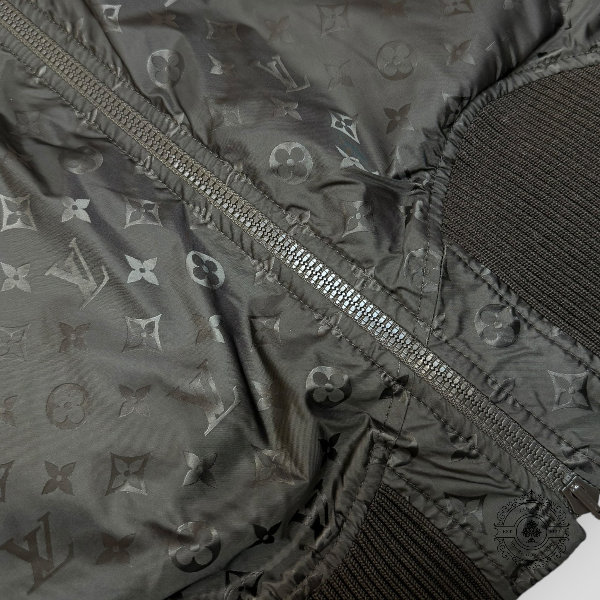 Louis Vuitton Reversible Leather Nylon Blouson in Brown
