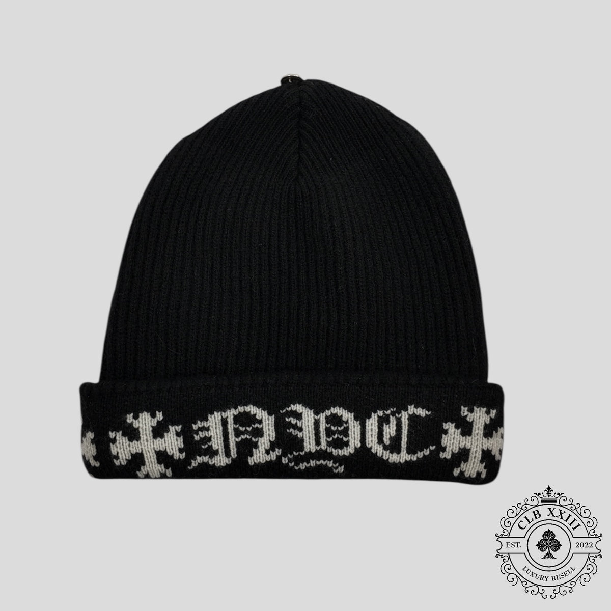 Chrome Hearts NYC Cashmere Beanie in Black