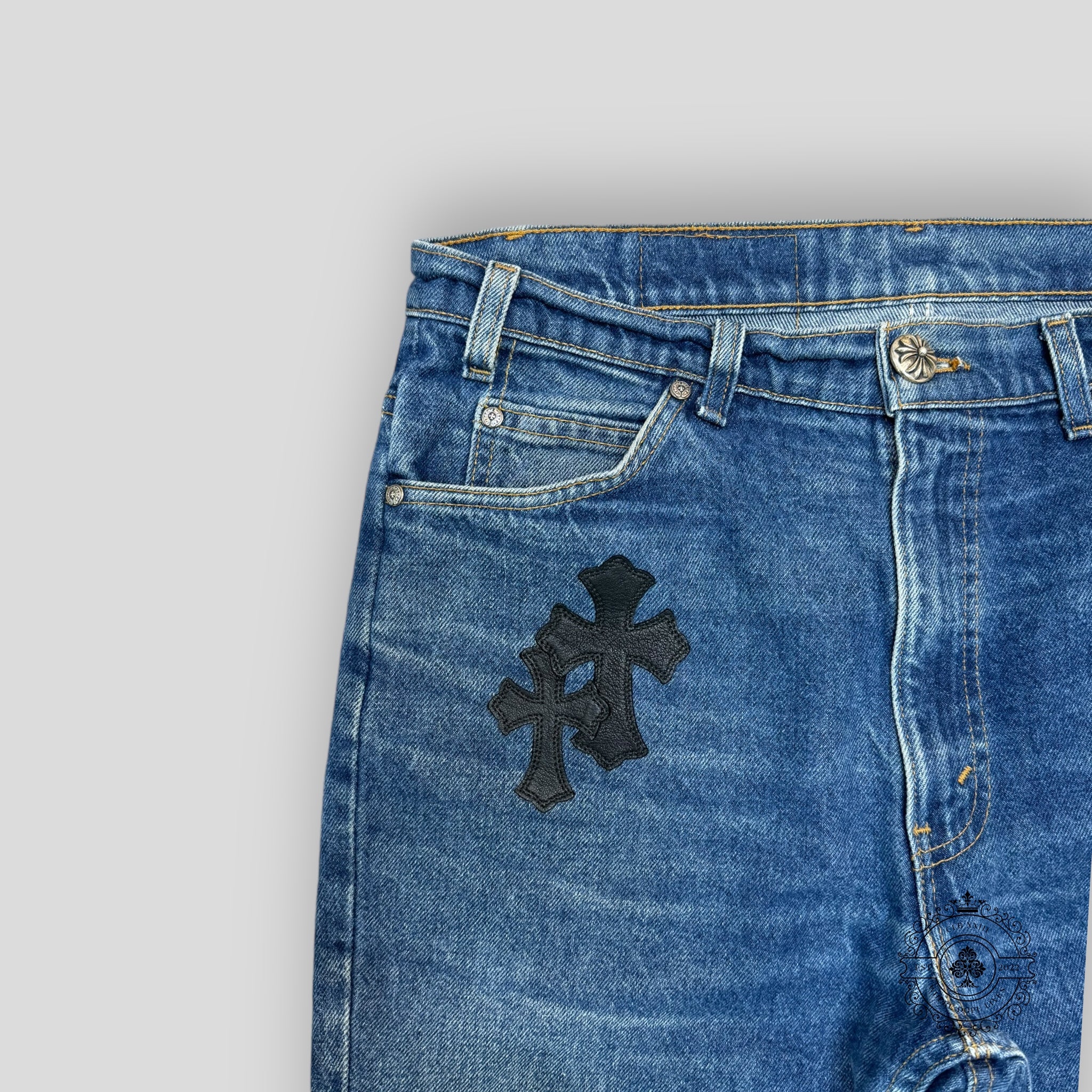 Chrome Hearts Cross Patch Jeans