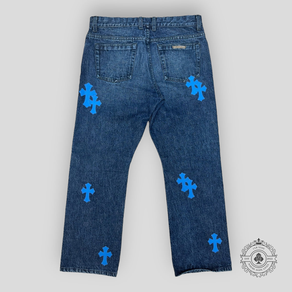 Chrome Hearts Fleur Knee Jeans