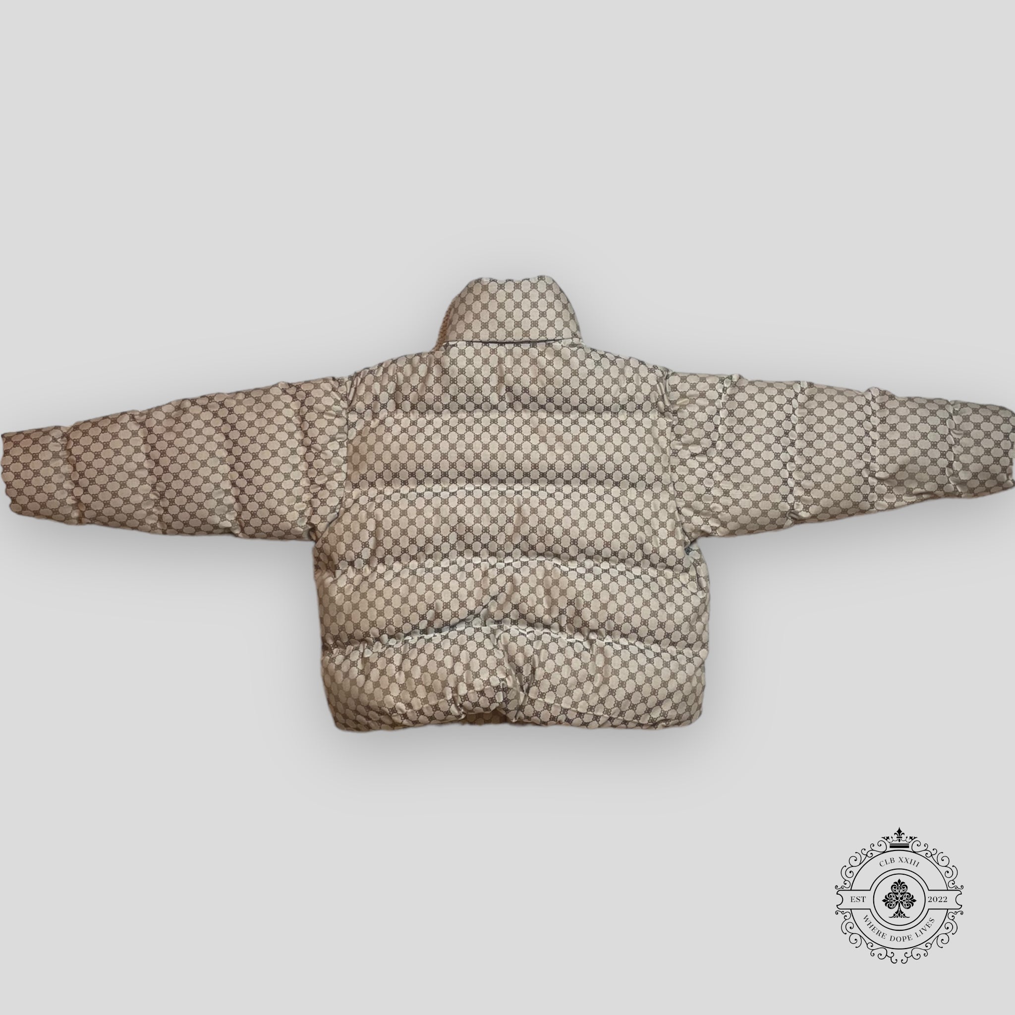 Balenciaga X Gucci the Hacker Puffer Coat in Brown