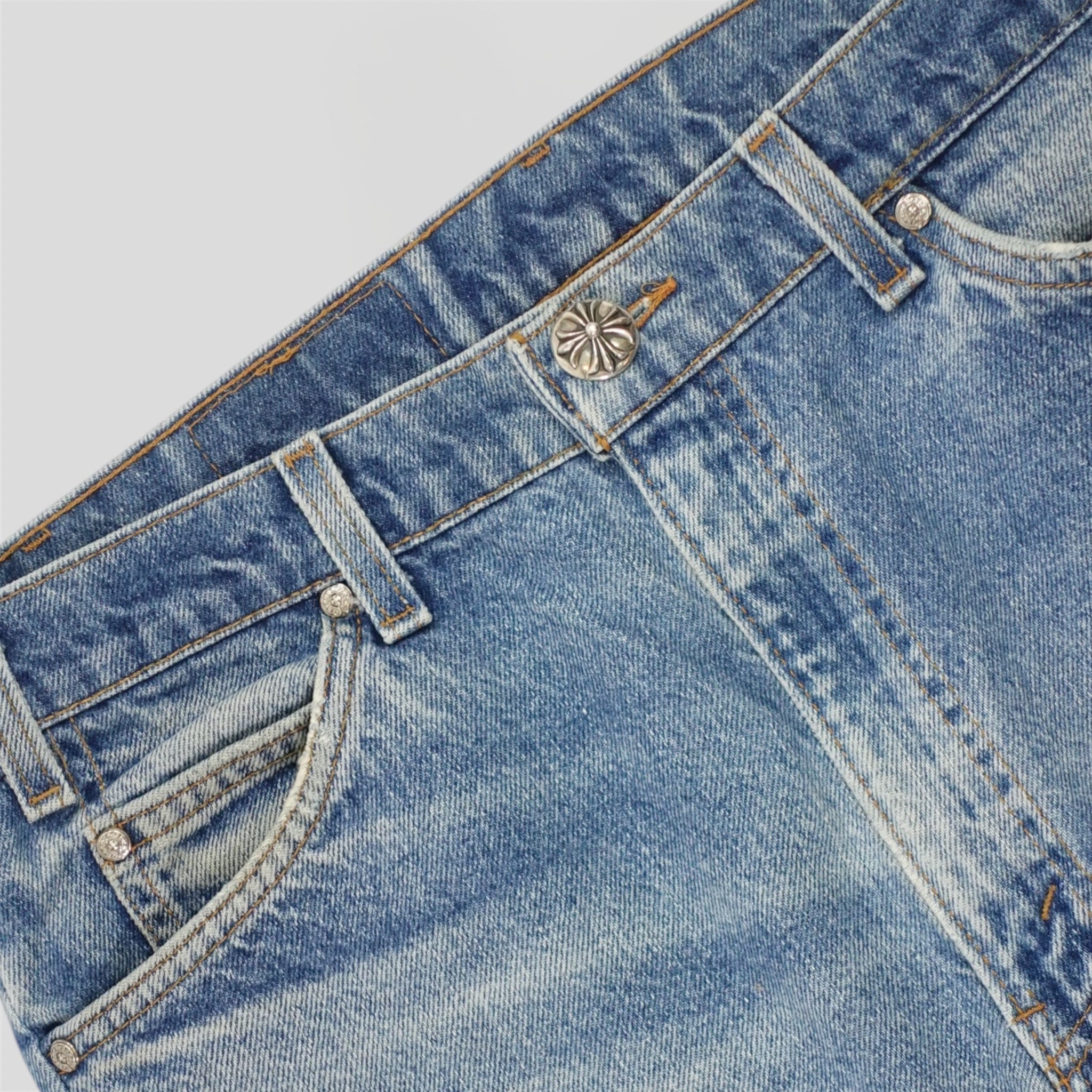 Chrome Hearts Cross Patch Jeans