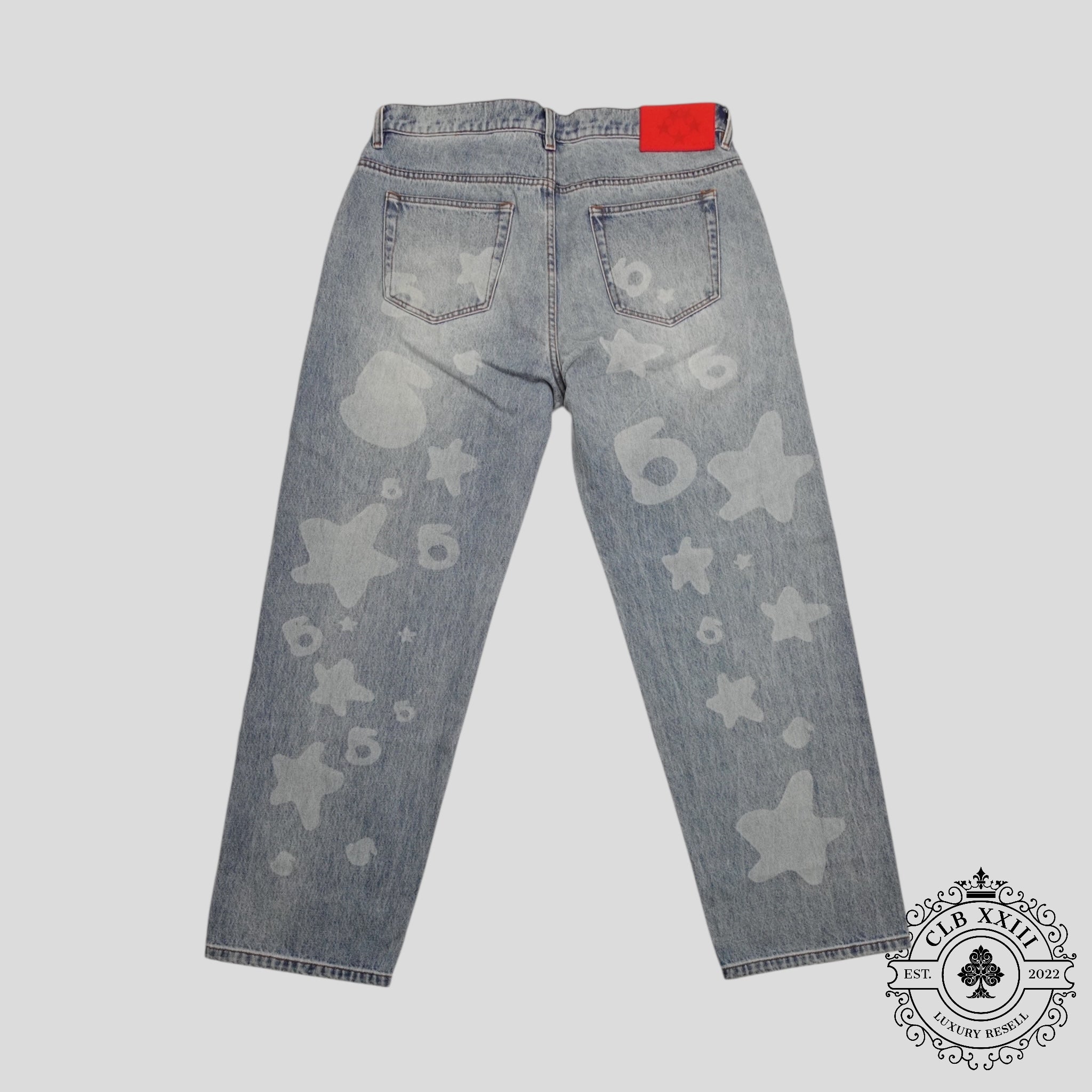 Sp5der Beluga Jeans in Blue Wash