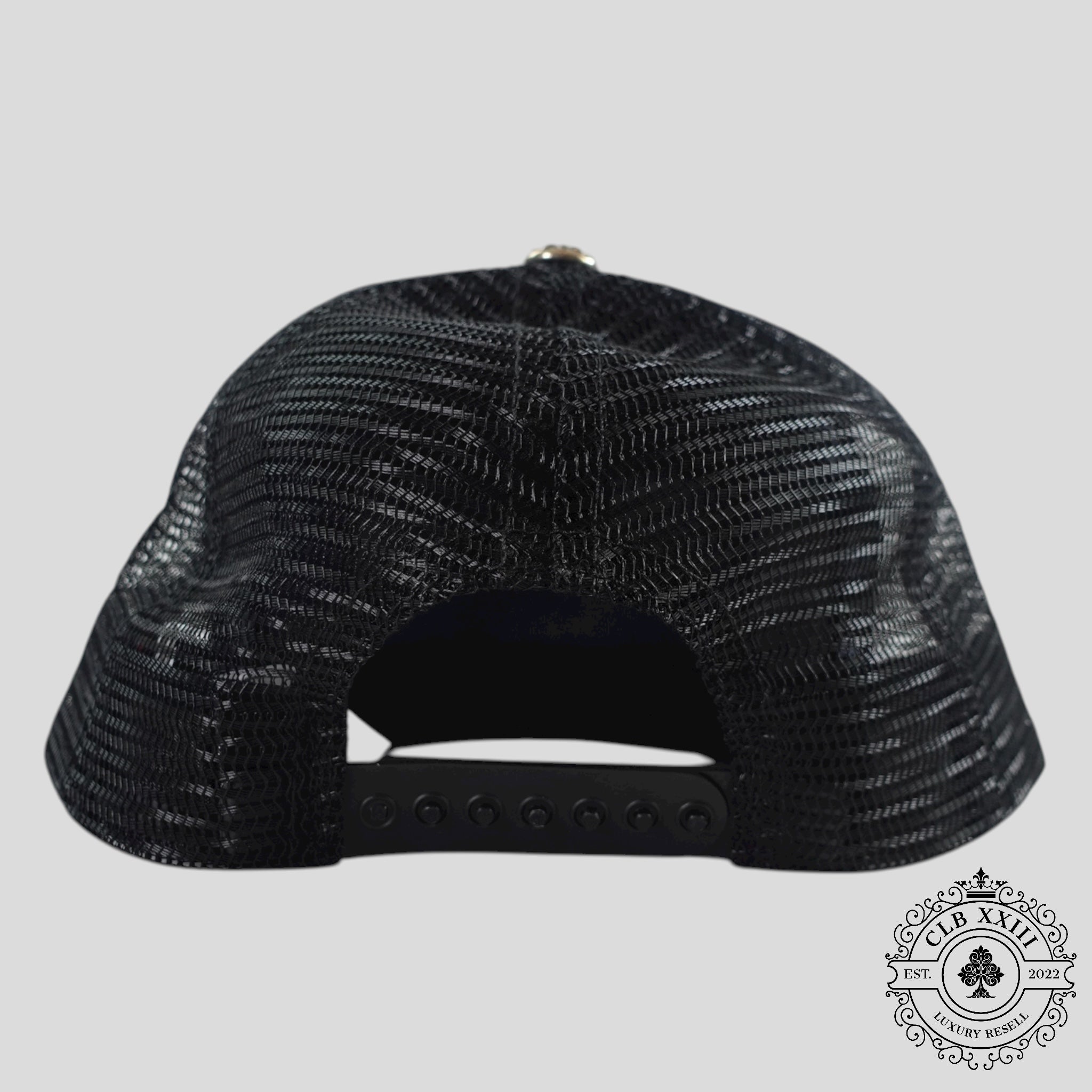 Chrome Hearts NYC CH Patch Trucker Hat in Black