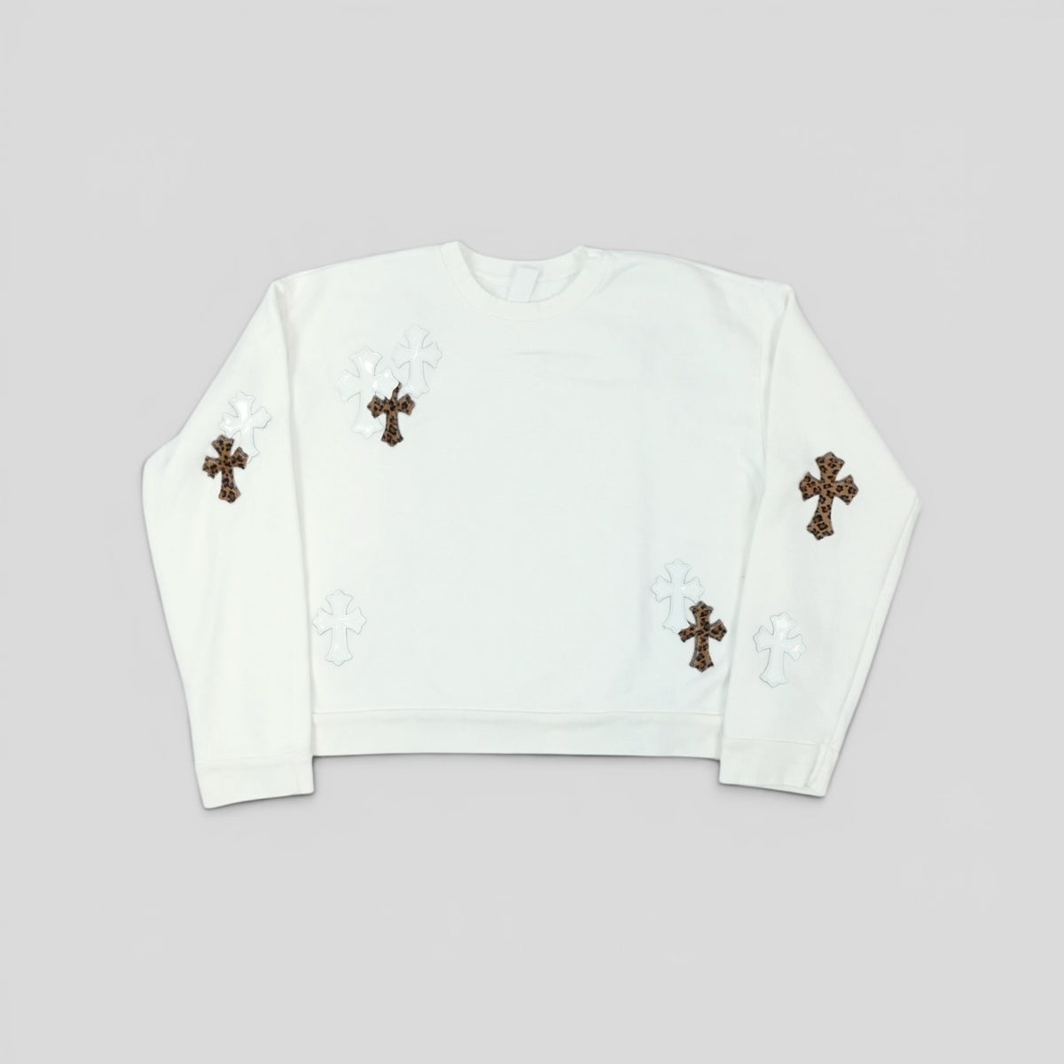Chrome Hearts Leopard Patch Crewneck