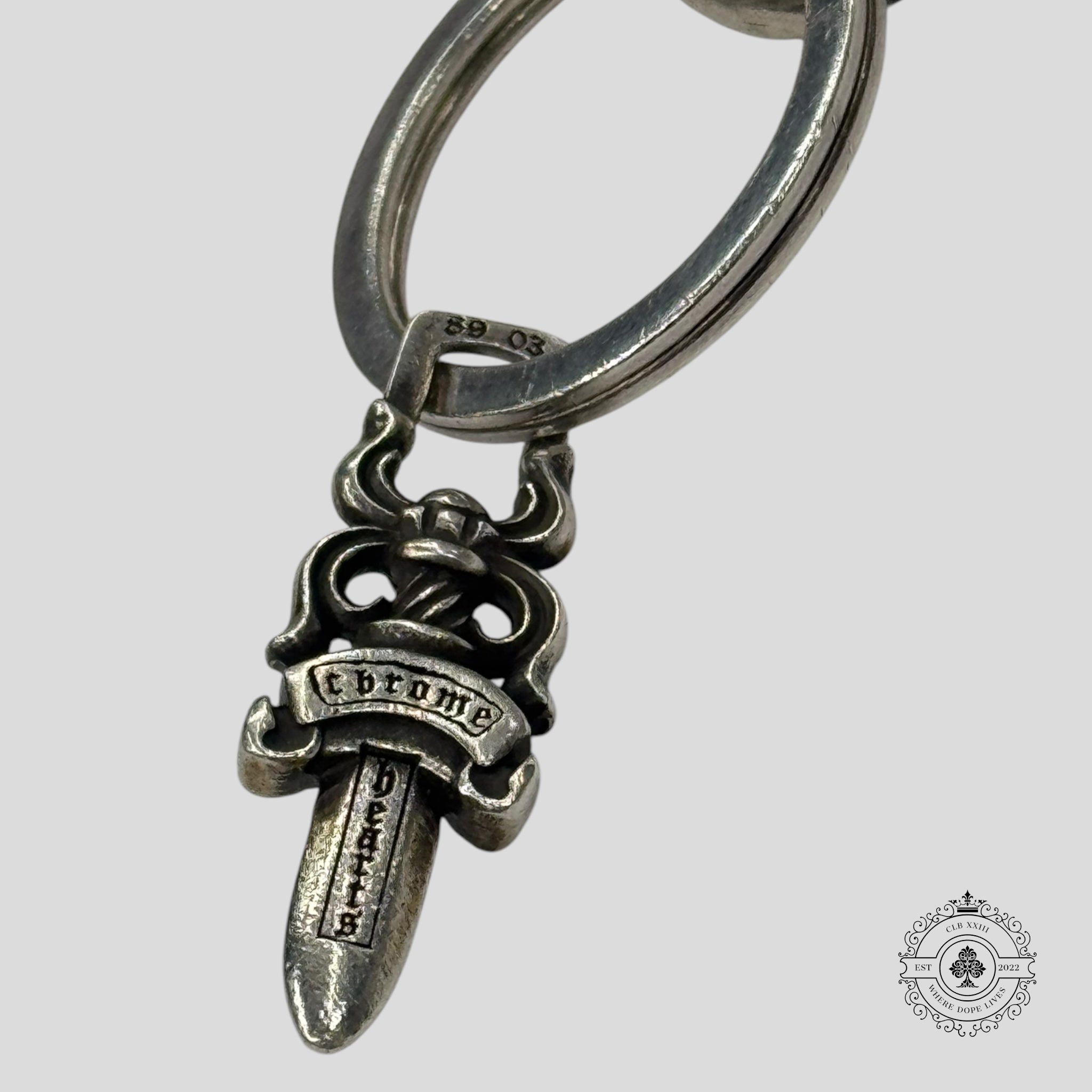 Chrome Hearts Fancy Link Dagger Keychain