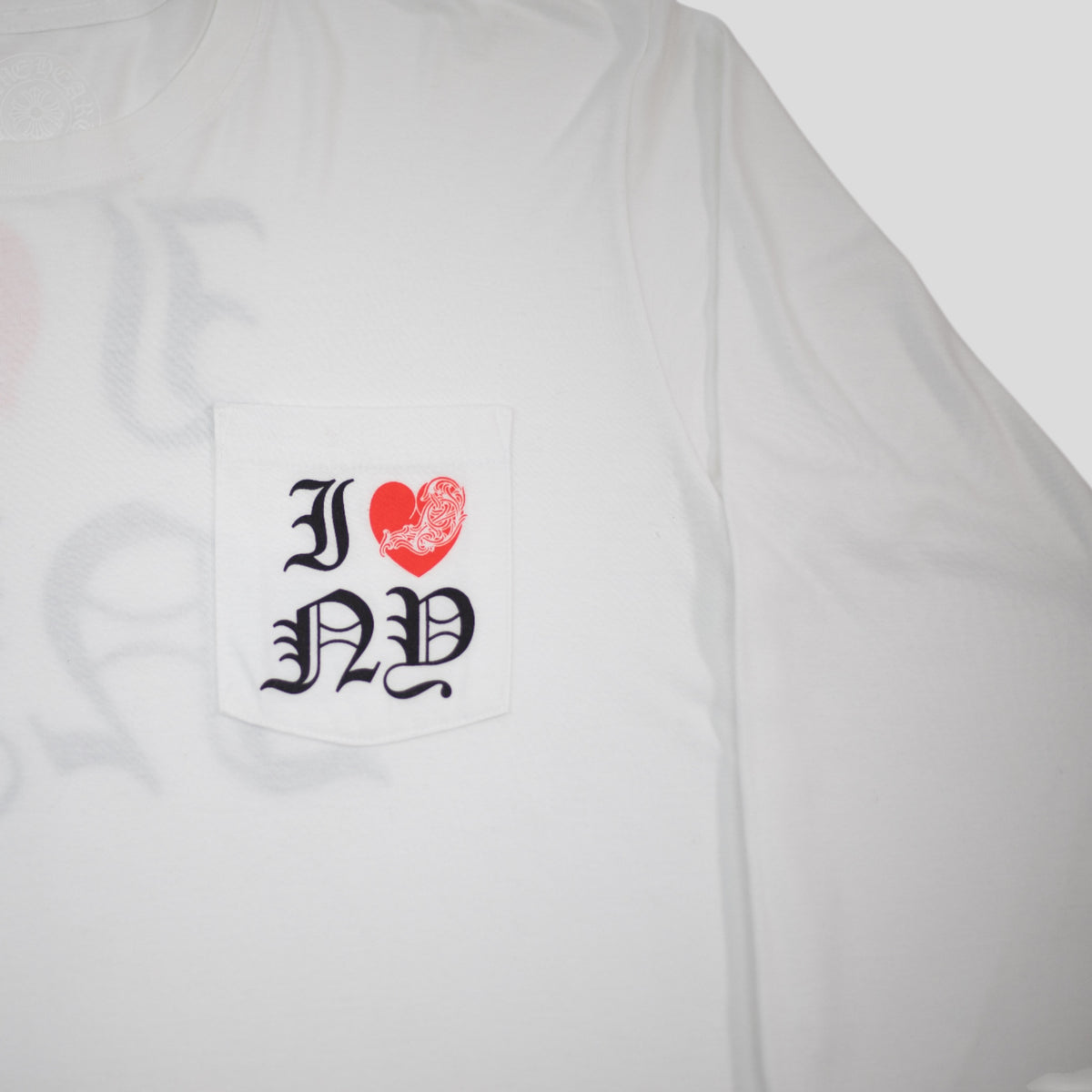 CHROME HEARTS I LOVE NY LONG SLEEVE TEE - WHITE