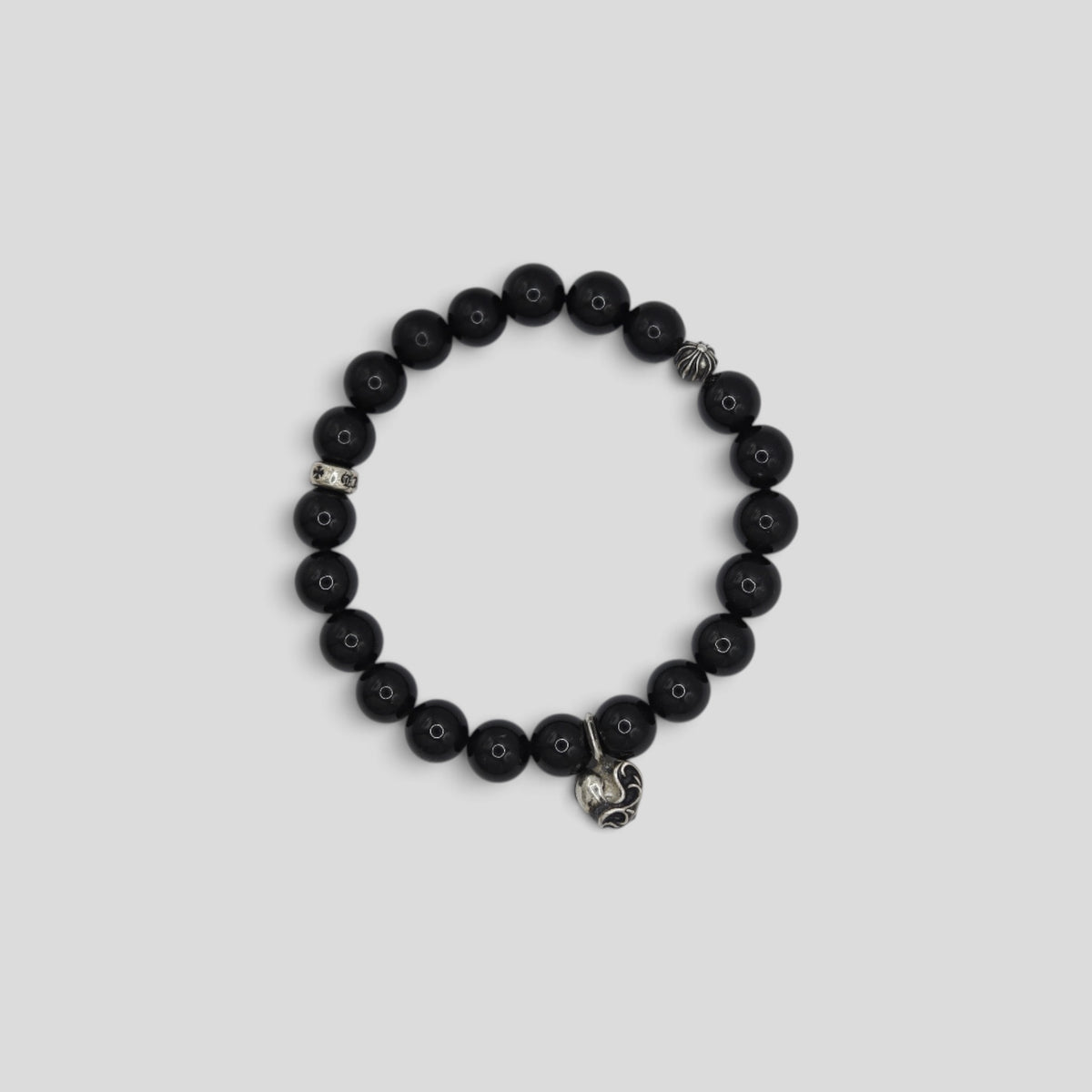Chrome Hearts 6MM Vine Heart Bead Bracelet