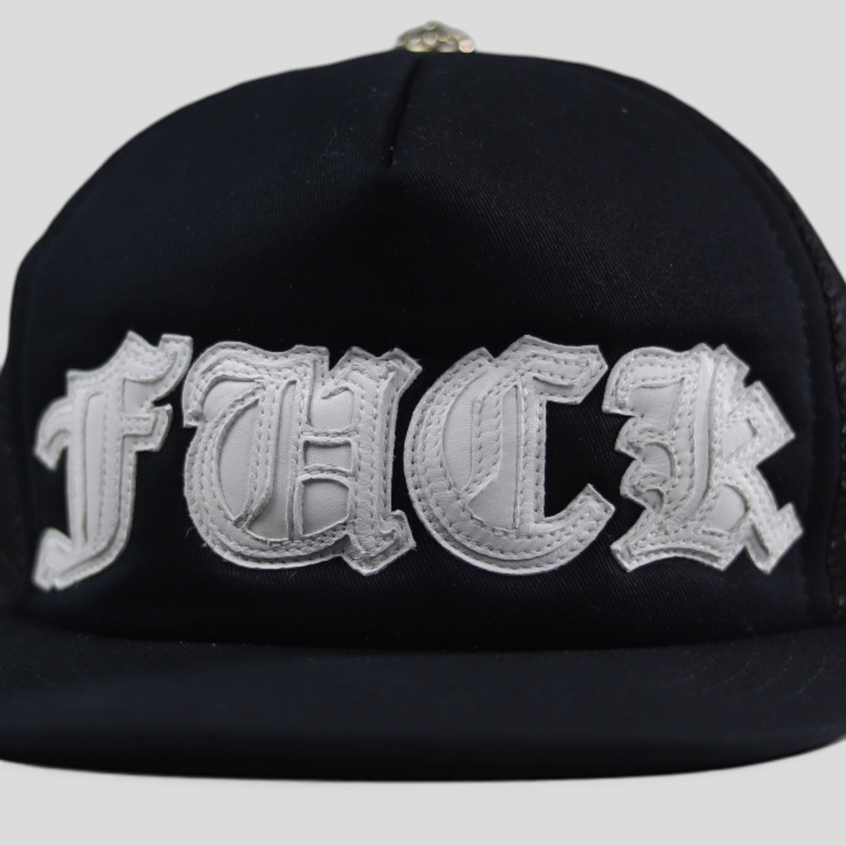 Chrome Hearts Fuck Patch Hat in Black