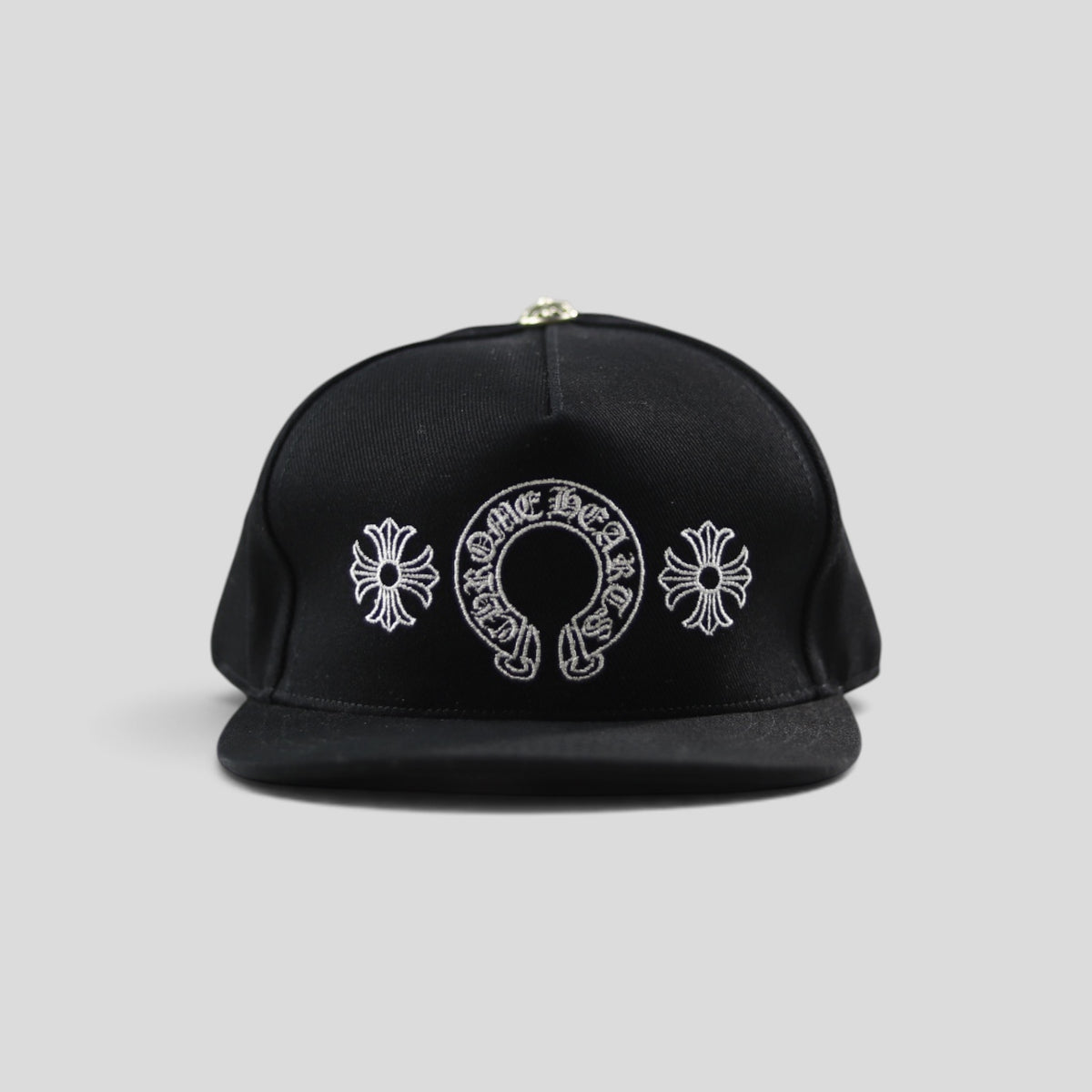 Chrome Hearts Horseshoe Logo Hat in Black