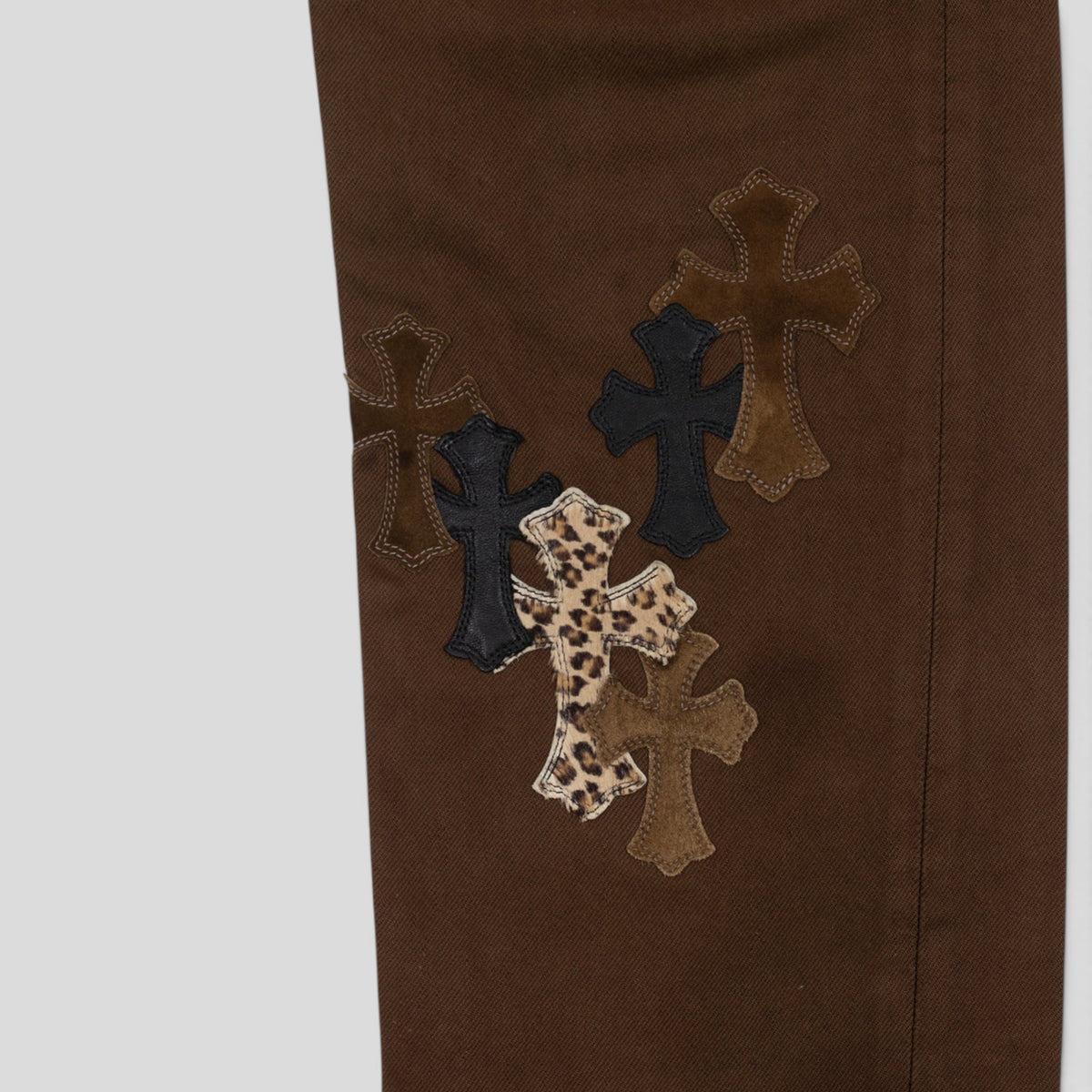Chrome Hearts NY Fashion Week Jeans in Brown