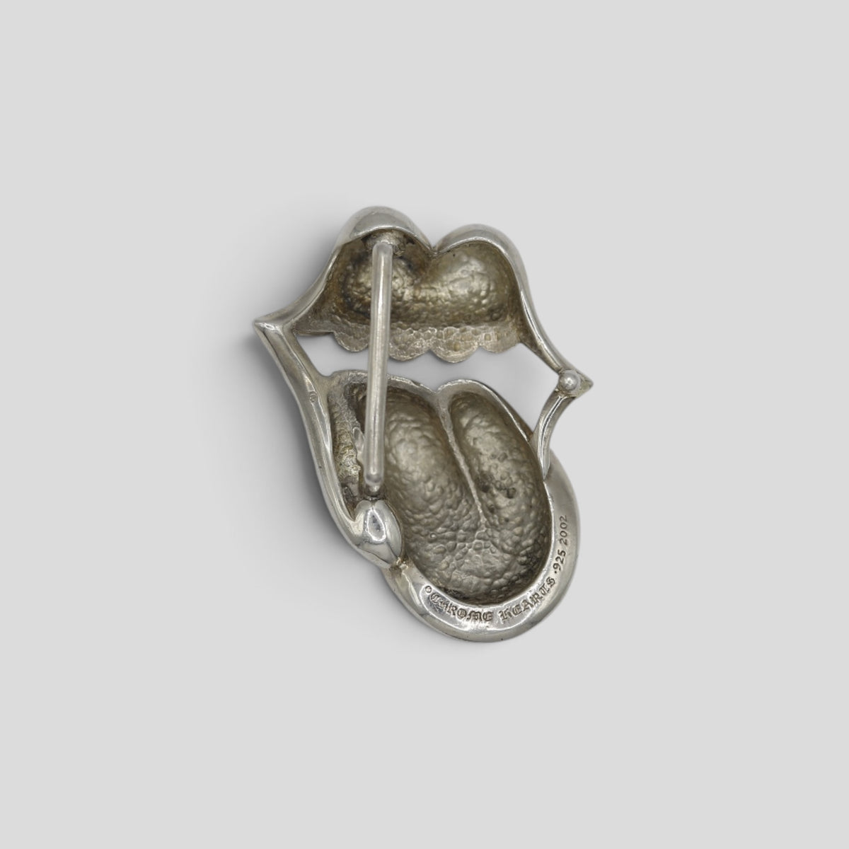 Chrome Hearts Rolling Stone Belt Buckle in Silver