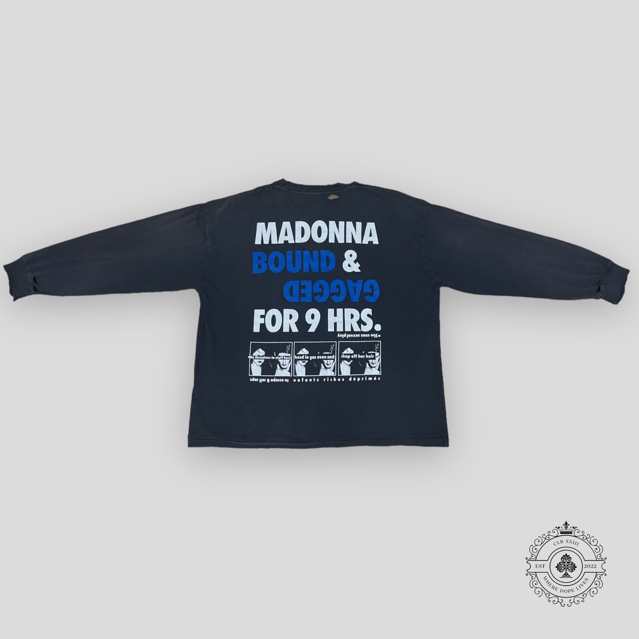 Enfants Riches Déprimés Bonds Of Matrimony Longs Sleeve Shirt in Faded Black
