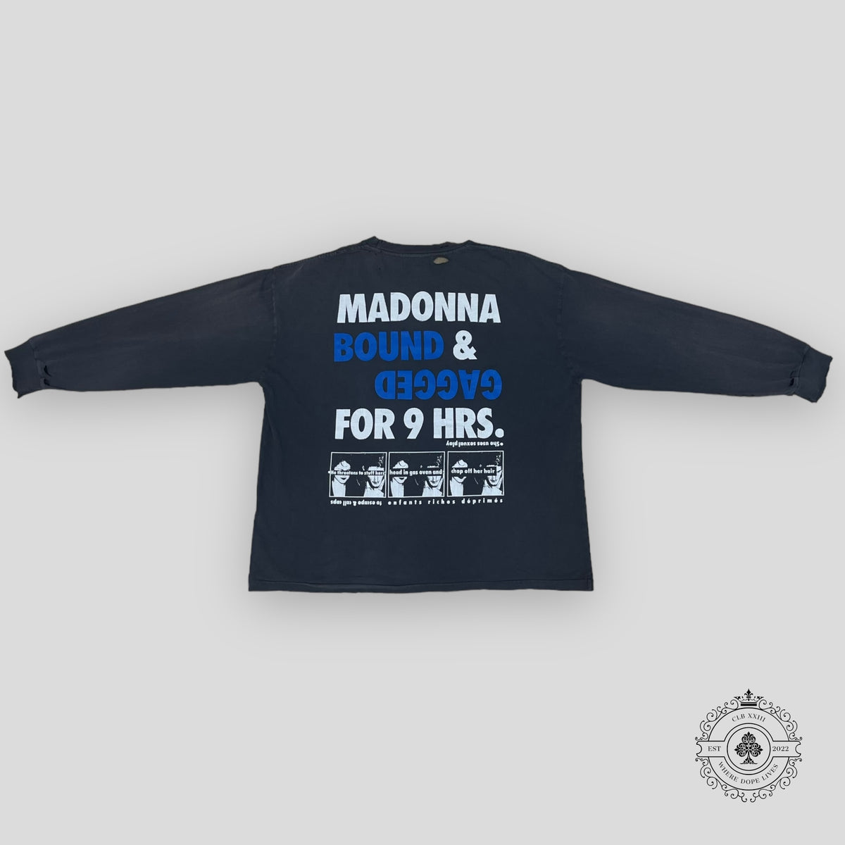 Enfants Riches Déprimés Bonds Of Matrimony Longs Sleeve Shirt in Faded Black