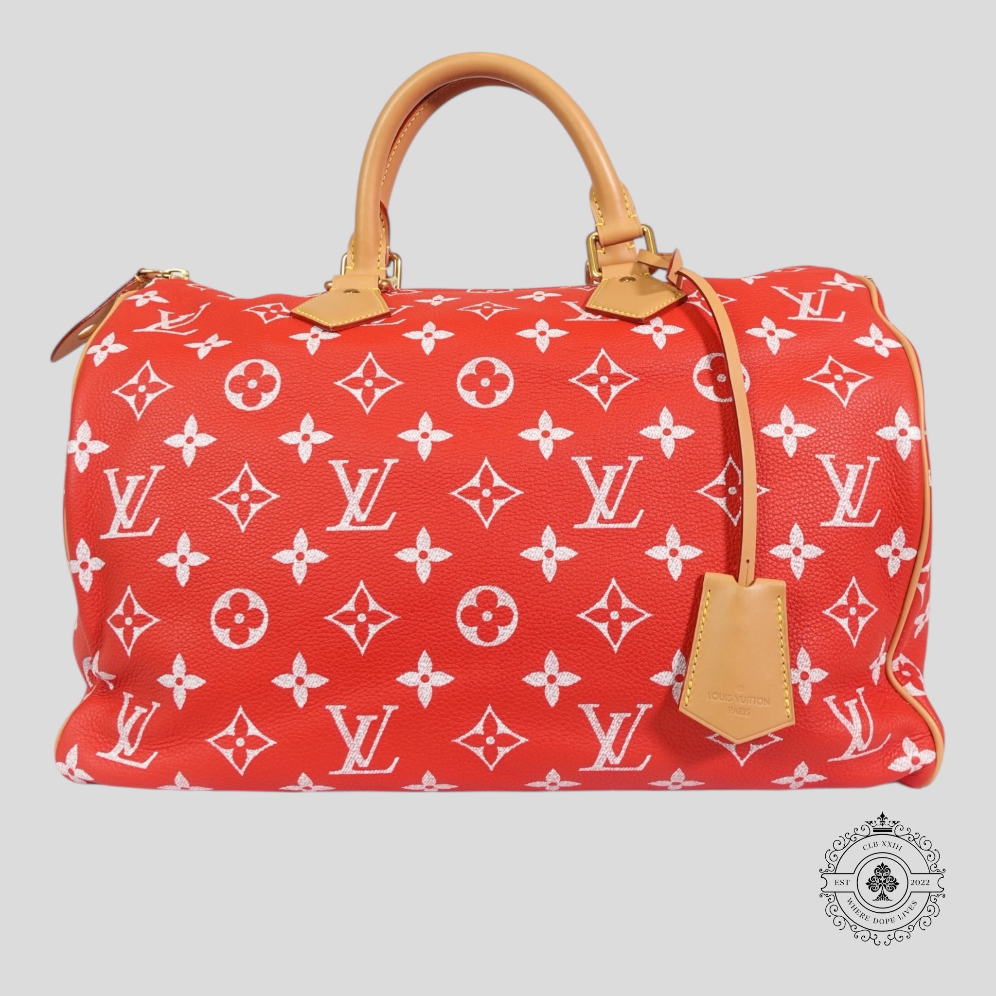 Louis Vuitton P9 Speedy Bandouliere 40 in Red