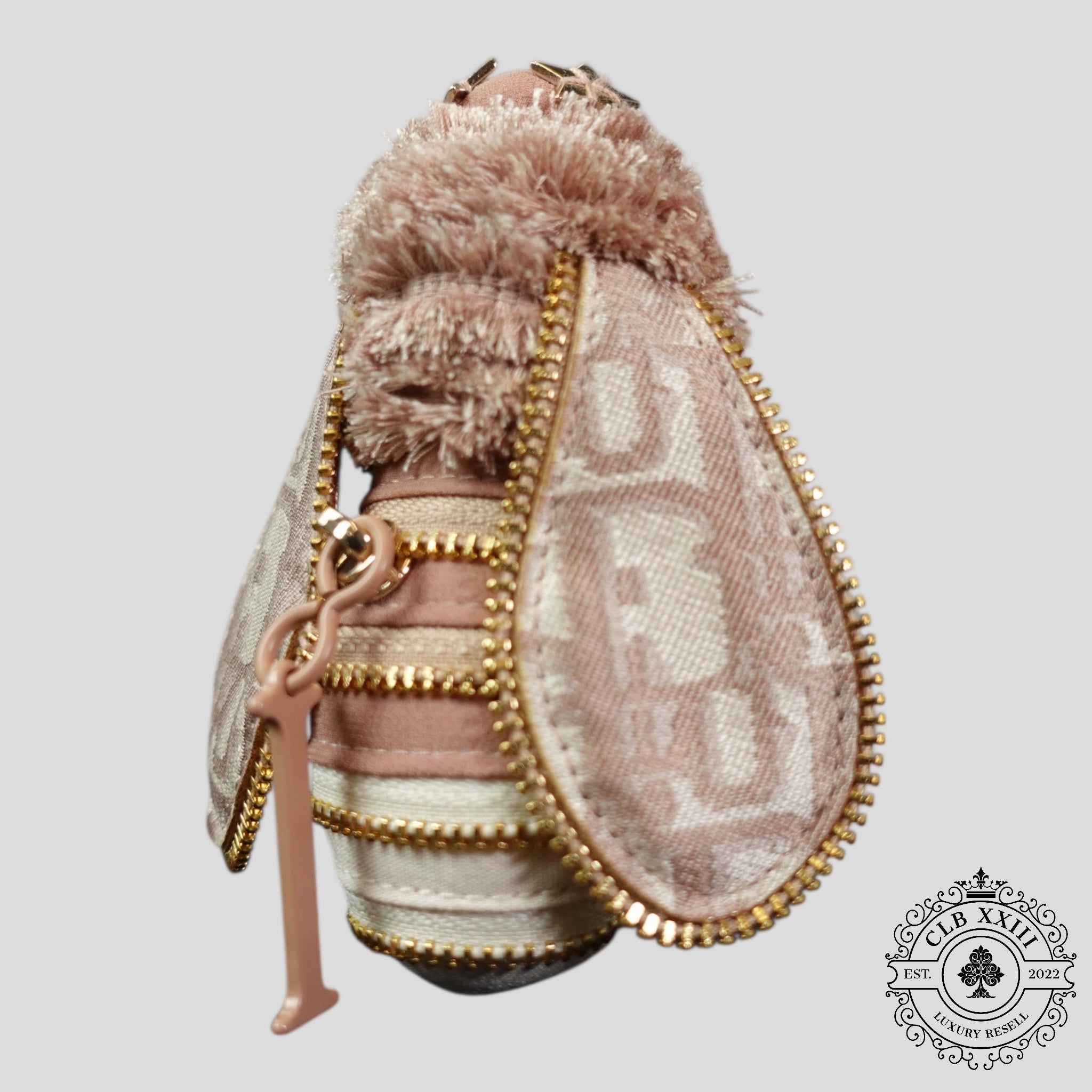 Dior Bee Keychain in Purple