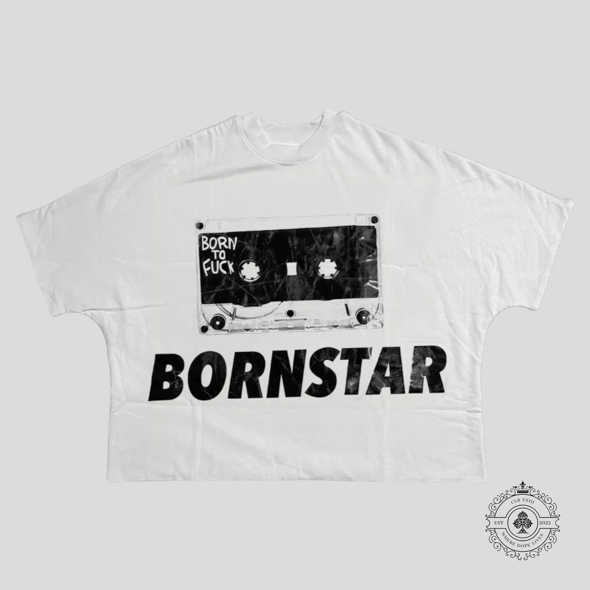 Billionaire Studios Bornstar Cassette Tee in White