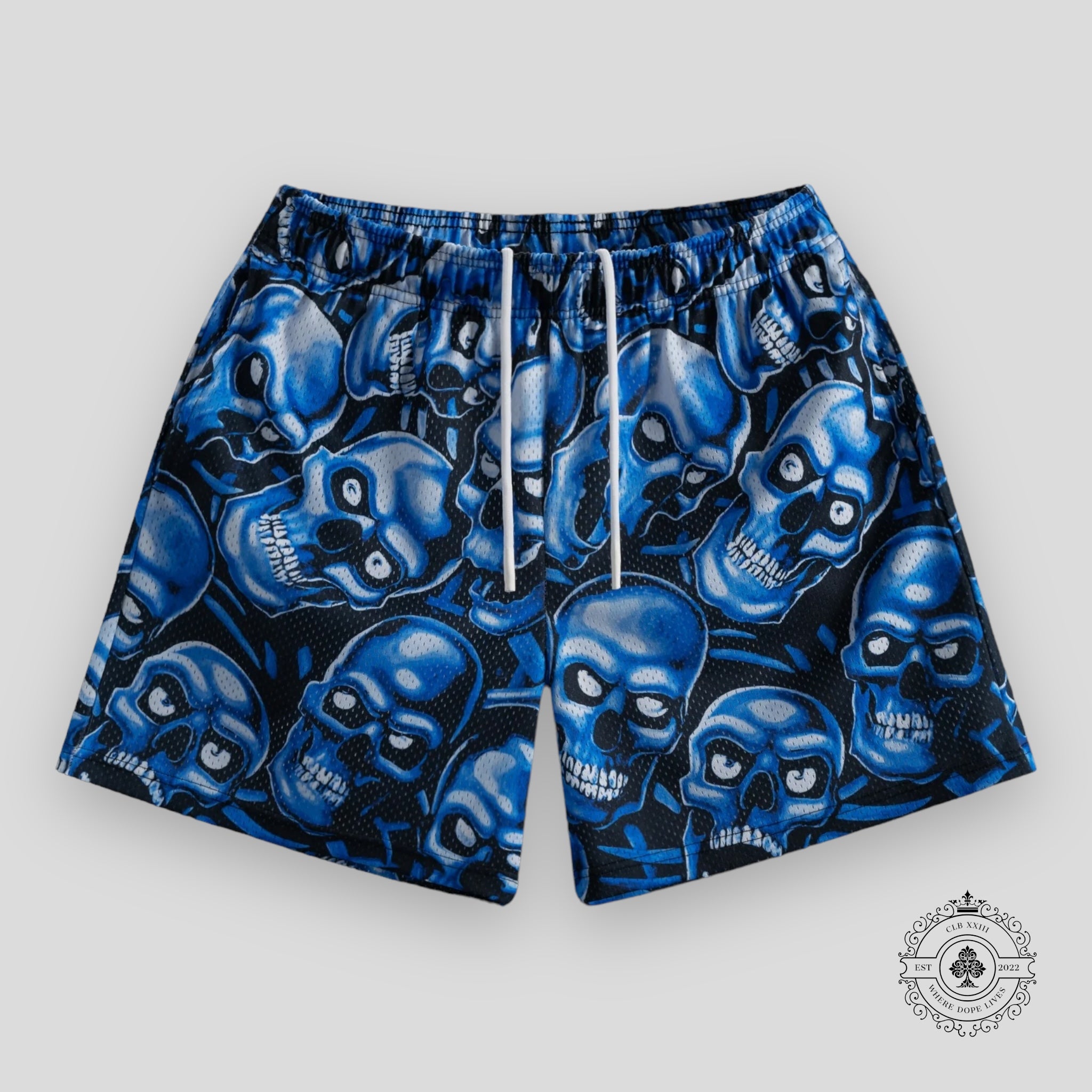 Bravest Studios Skully Shorts in Blue