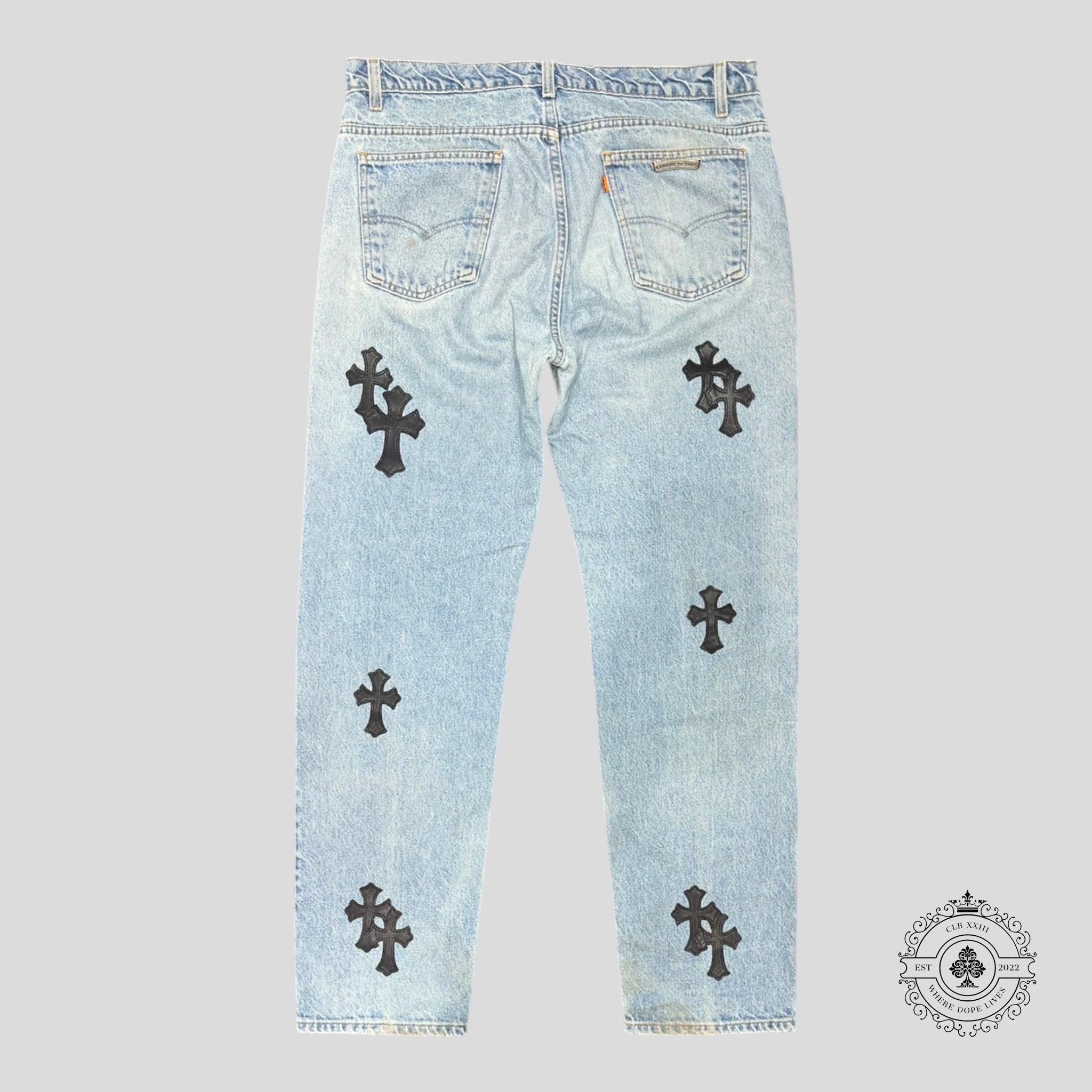 Chrome Hearts Levis Cross Patch Jeans