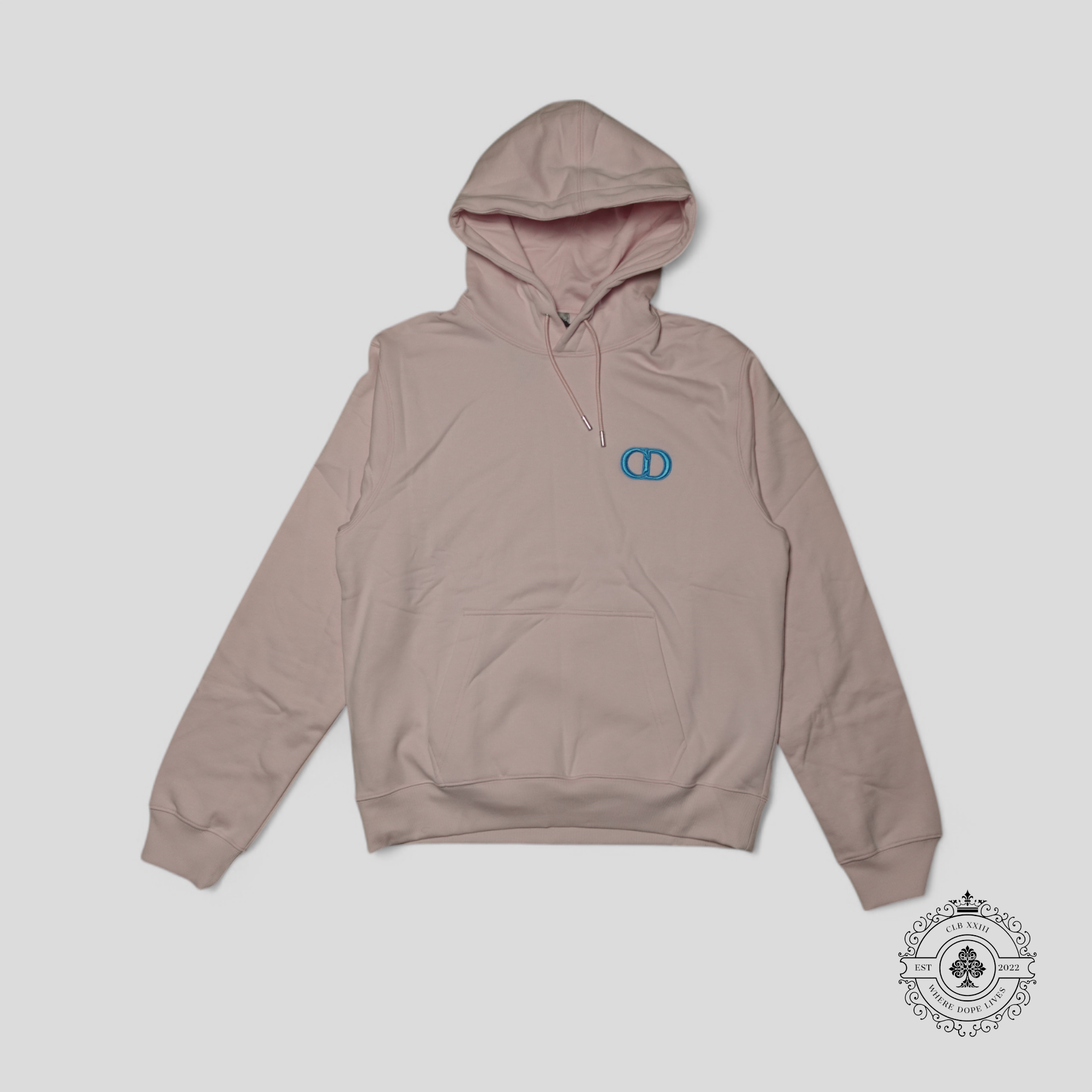 Dior CD Icon Hooded Sweatshirt in Pink
