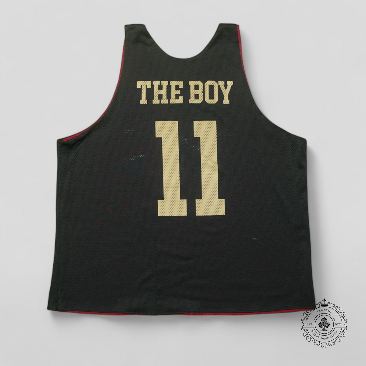 Drake x Octobers Very Own x Streetwear Drake x J Cole It's All A Blur Tour Reversible Jersey in Red/Black