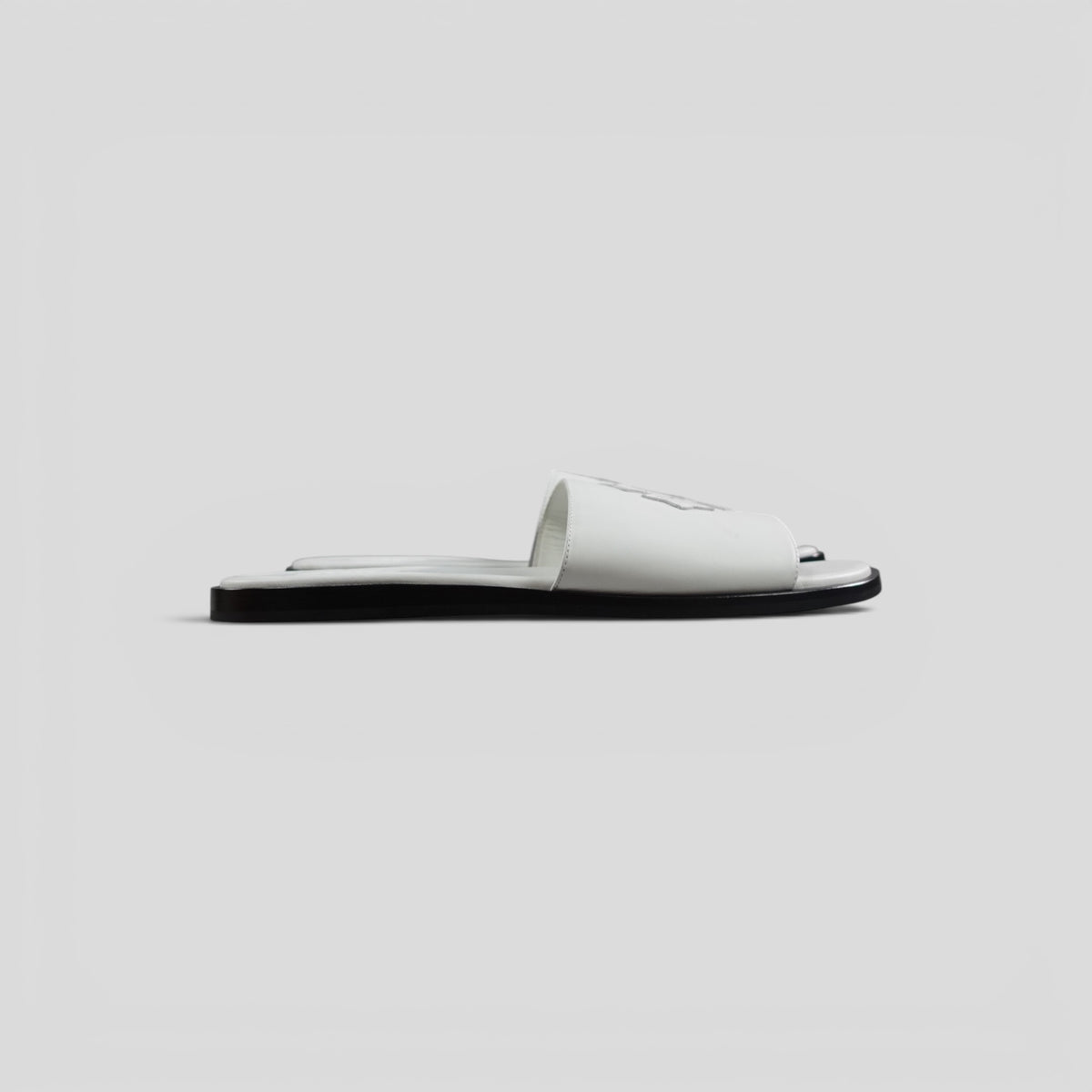 Chrome Hearts Plus Patch Slide in White