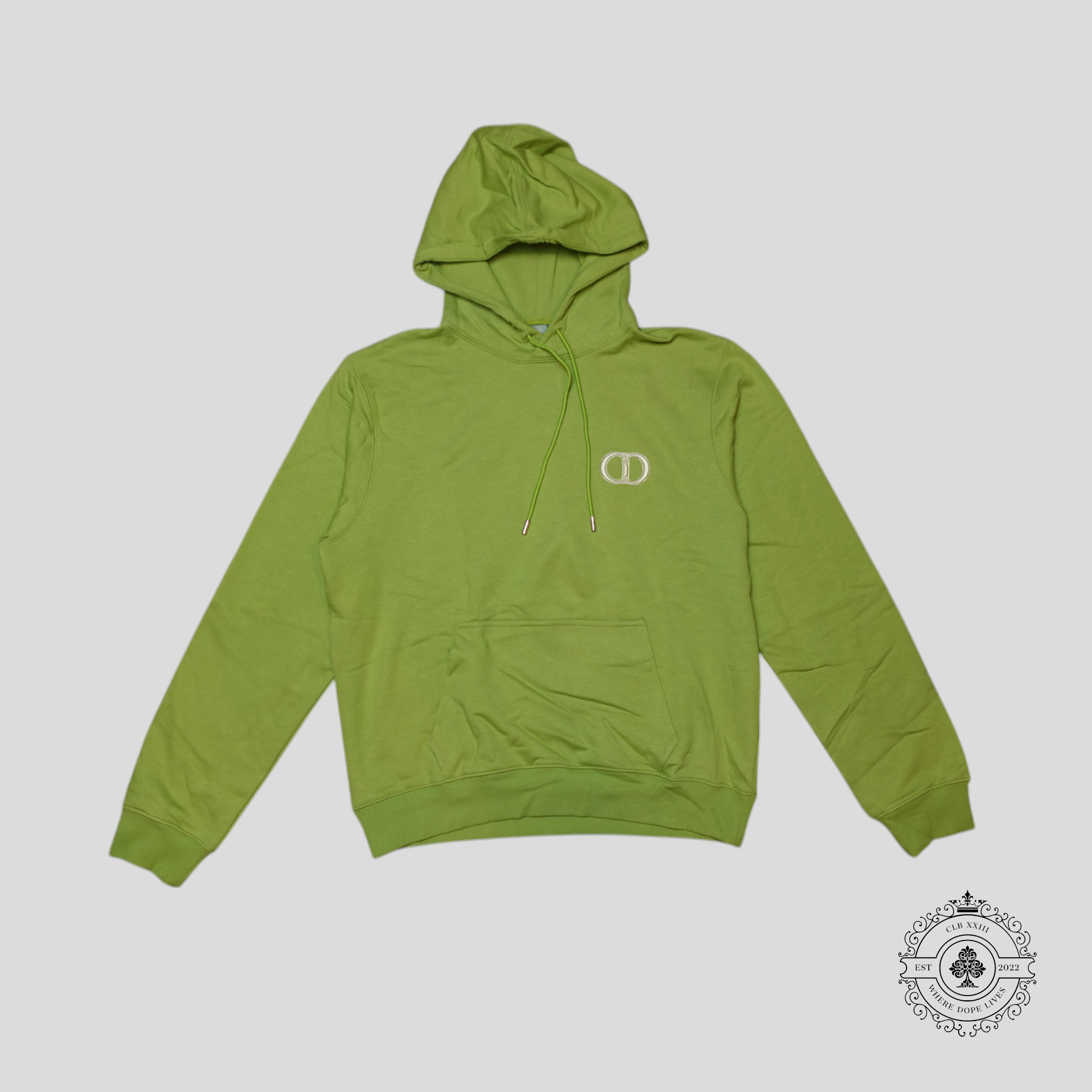 Dior CD Icon Hoodie in Olive Green